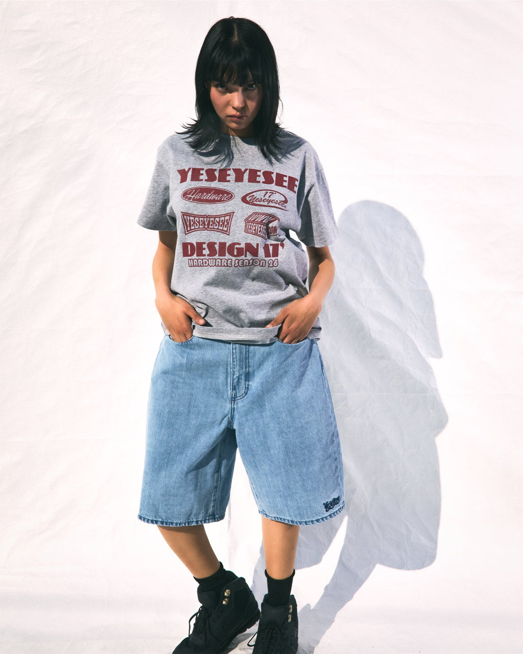 yeseyesee - Y.E.S Hardware Tee (Grey) product image 7 | TRAB K-Fashion Australia