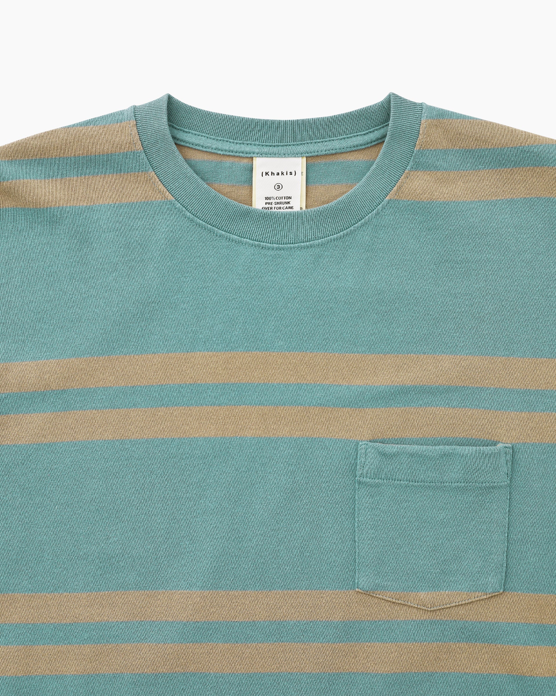 Khakis - Bold Stripe L/S Tee (Dusty Green) product image 2 | TRAB K-Fashion Australia