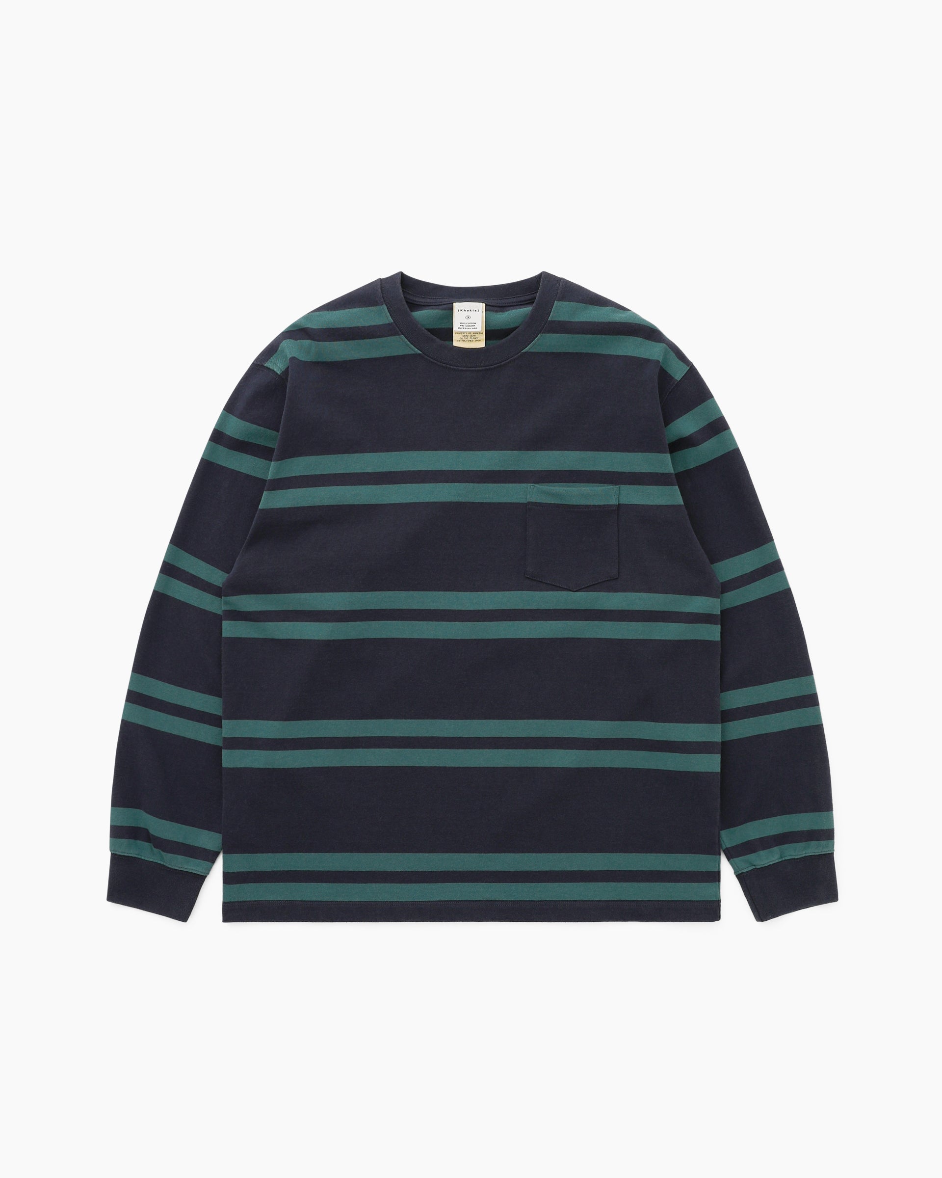 Khakis - Bold Stripe L/S Tee (Navy) product image 1 | TRAB K-Fashion Australia