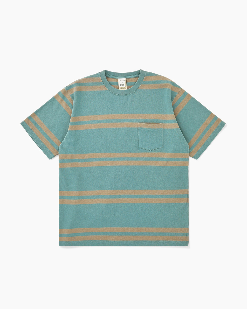 Khakis - Bold Stripe S/S Tee (Dusty Green) product image 1 | TRAB K-Fashion Australia