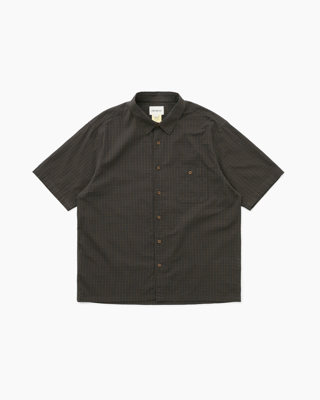 Khakis - Border Check S/S Shirt (Brown) product image 1 | TRAB K-Fashion Australia