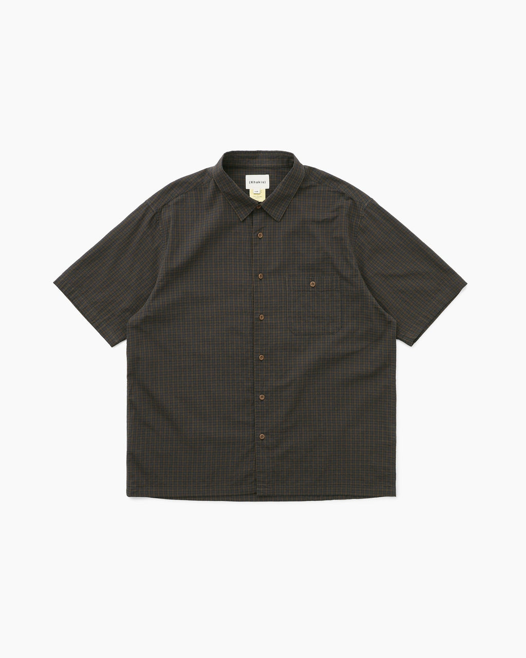 Khakis - Border Check S/S Shirt (Brown) product image 1 | TRAB K-Fashion Australia