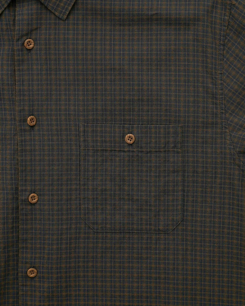 Khakis - Border Check S/S Shirt (Brown) product image 3 | TRAB K-Fashion Australia