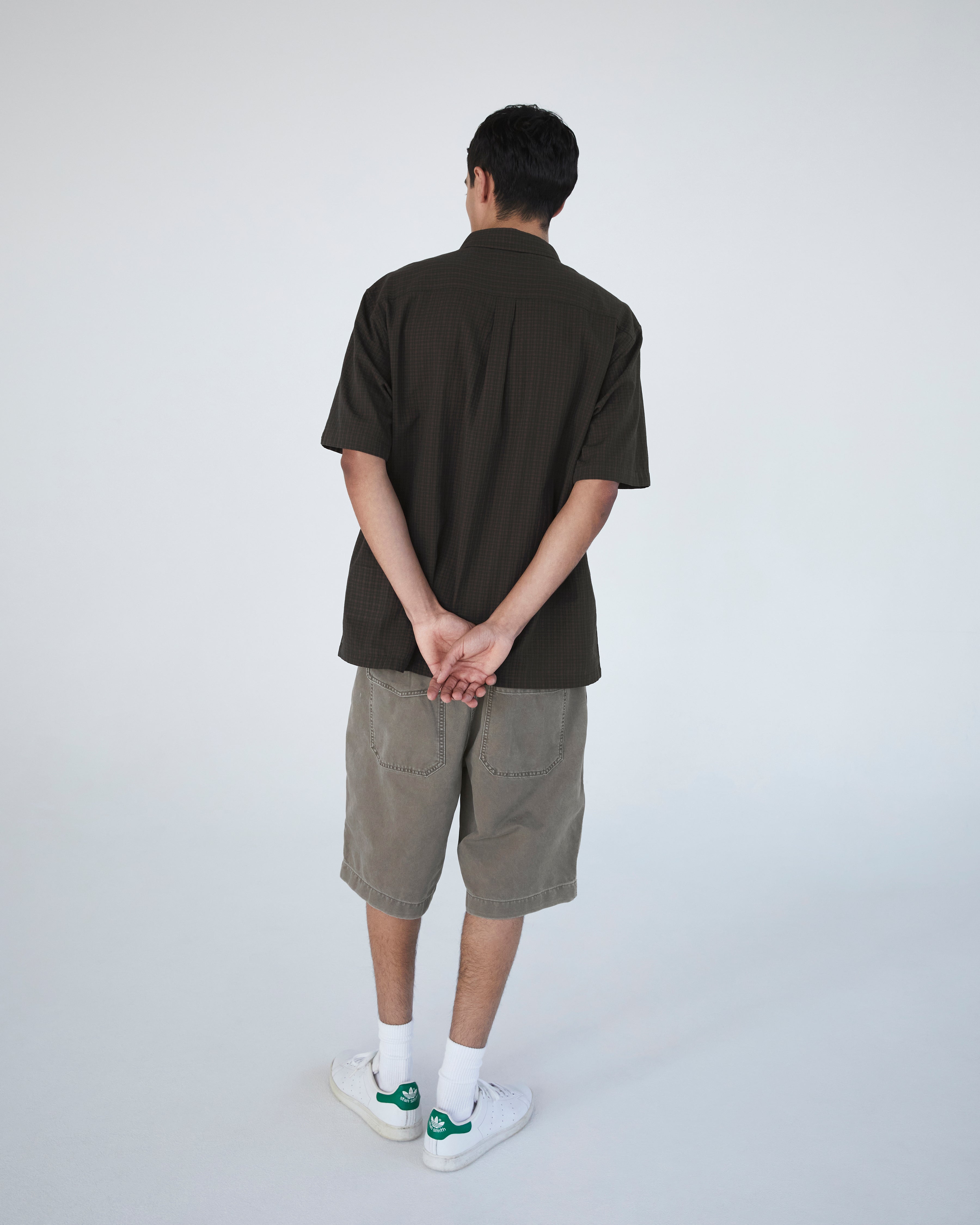 Khakis - Border Check S/S Shirt (Brown) product image 5 | TRAB K-Fashion Australia