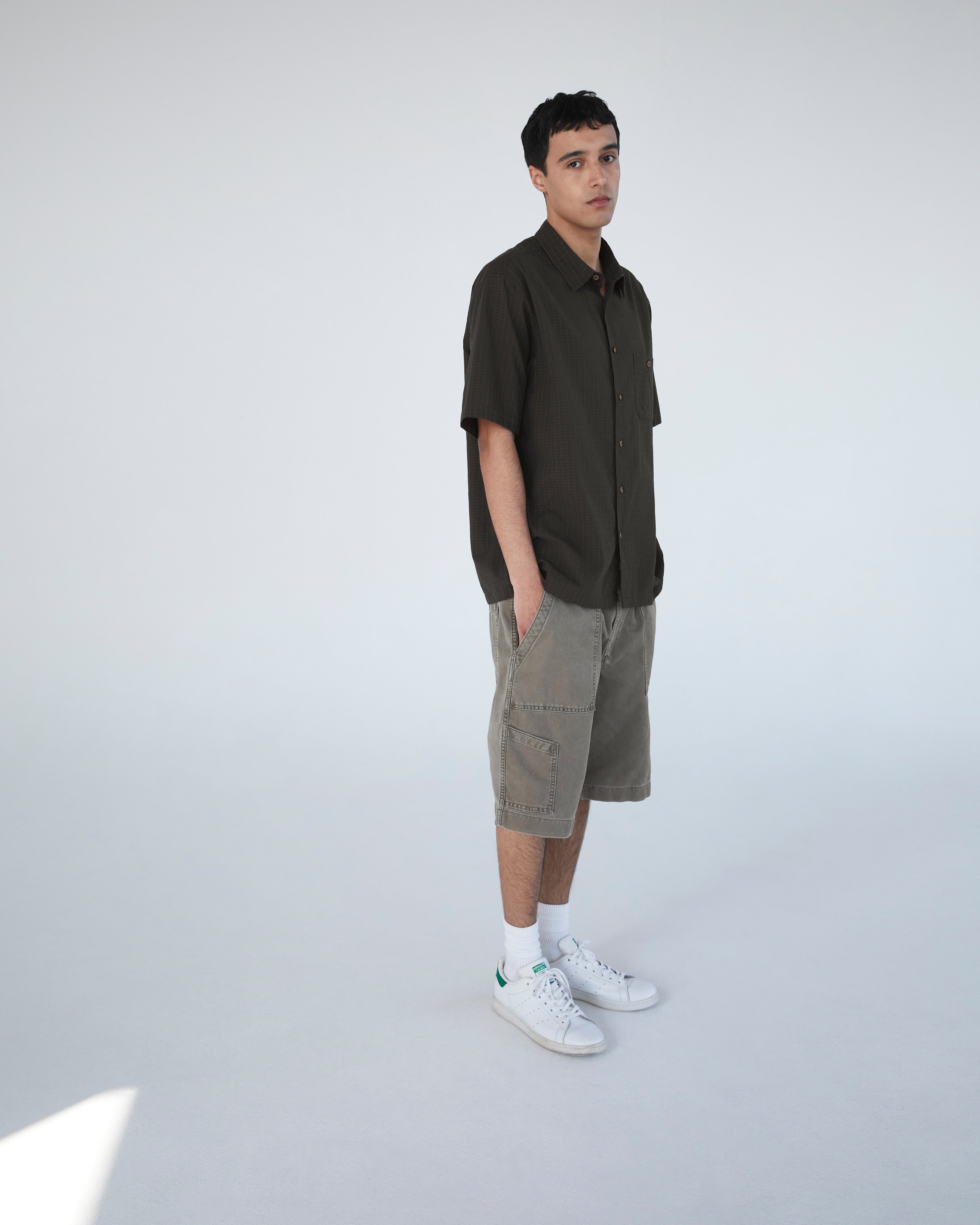 Khakis - Border Check S/S Shirt (Brown) product image 6 | TRAB K-Fashion Australia