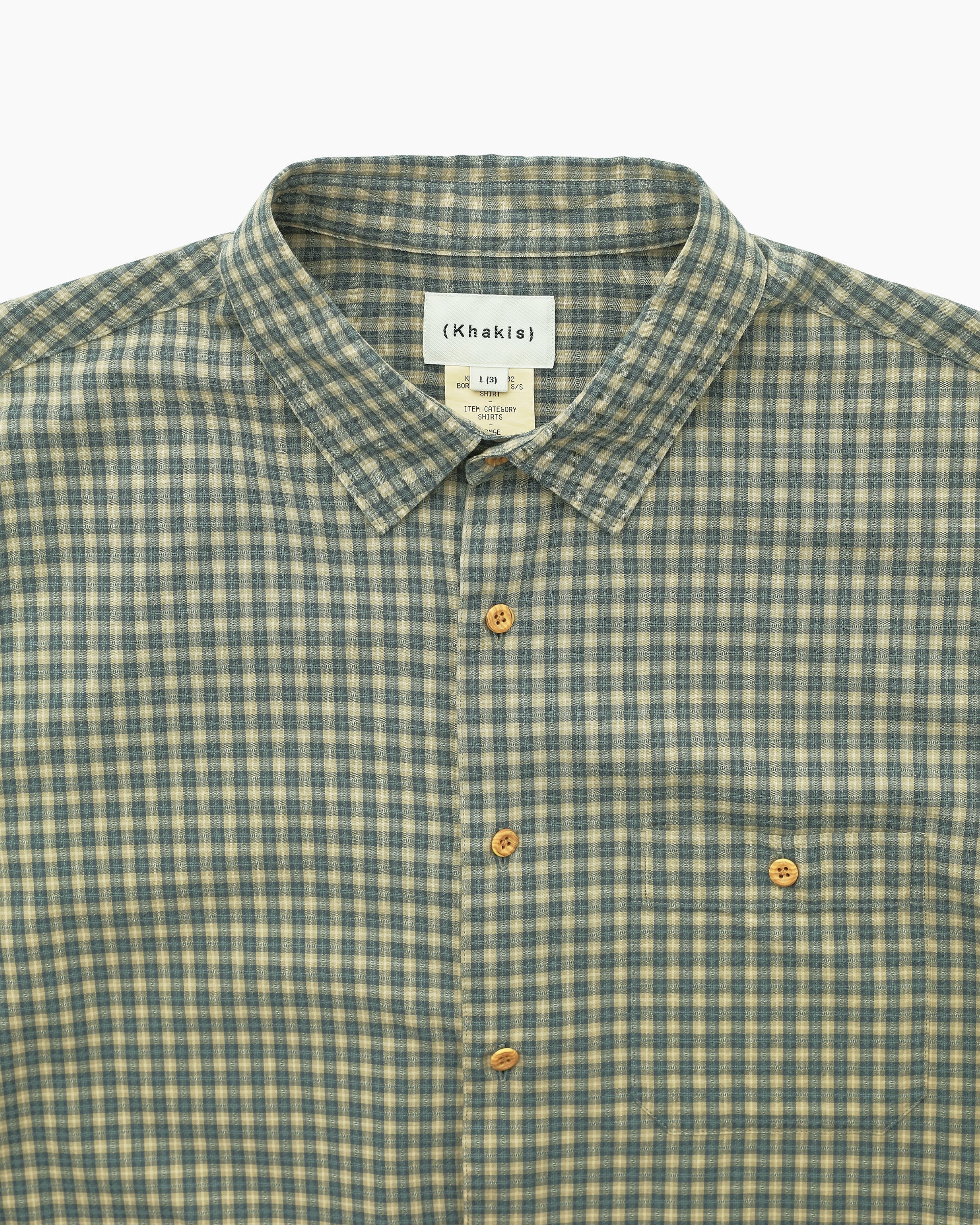 Khakis - Border Check S/S Shirt (Forest) product image 2 | TRAB K-Fashion Australia