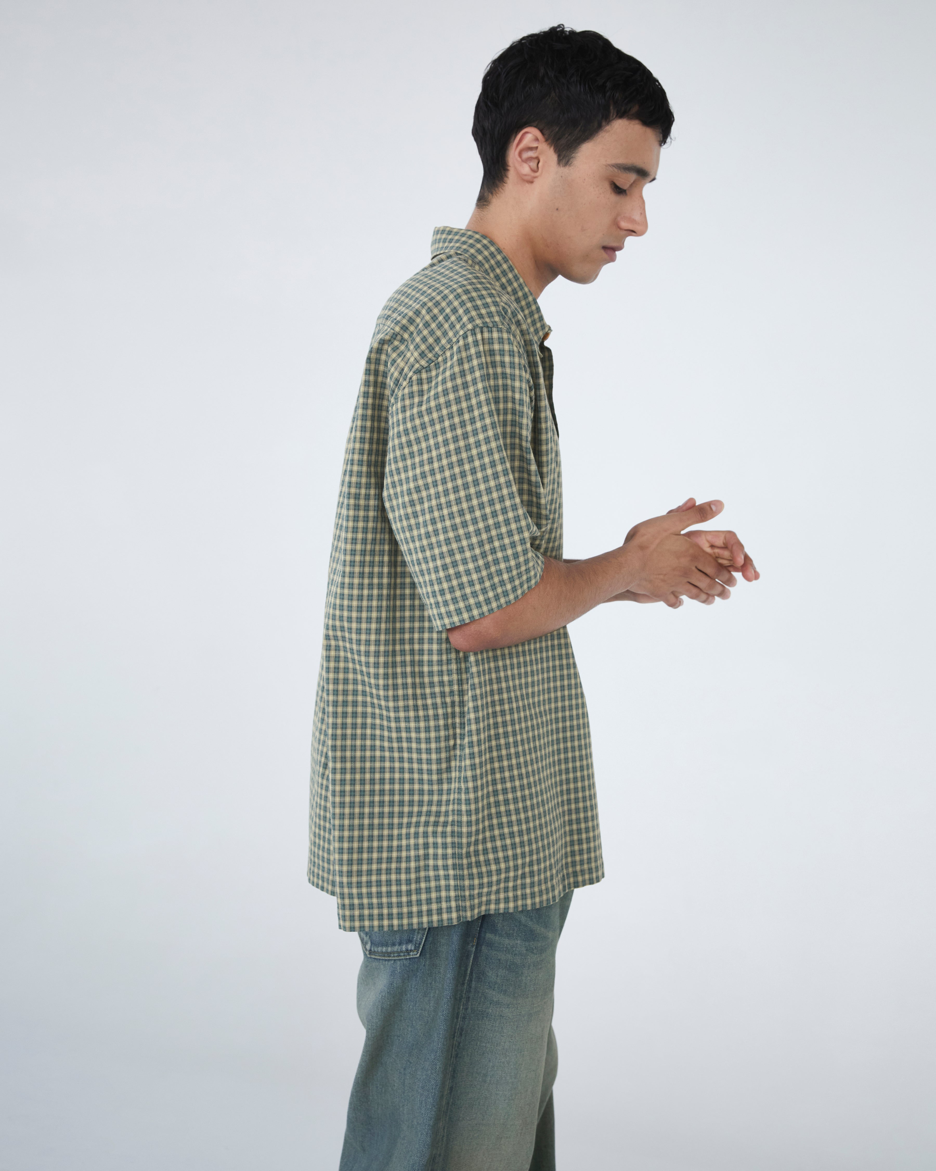 Khakis - Border Check S/S Shirt (Forest) product image 5 | TRAB K-Fashion Australia