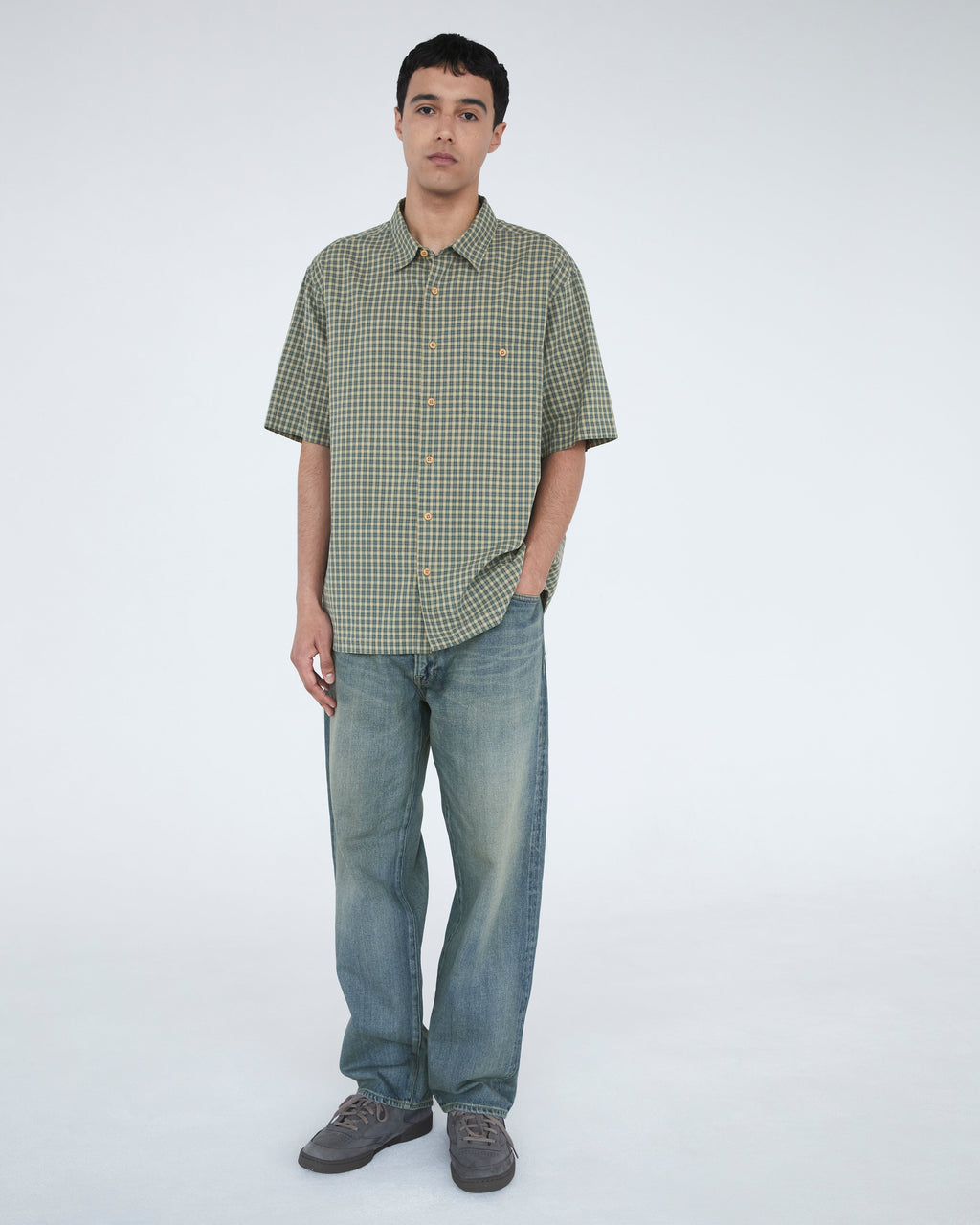 Khakis - Border Check S/S Shirt (Forest) product image 6 | TRAB K-Fashion Australia