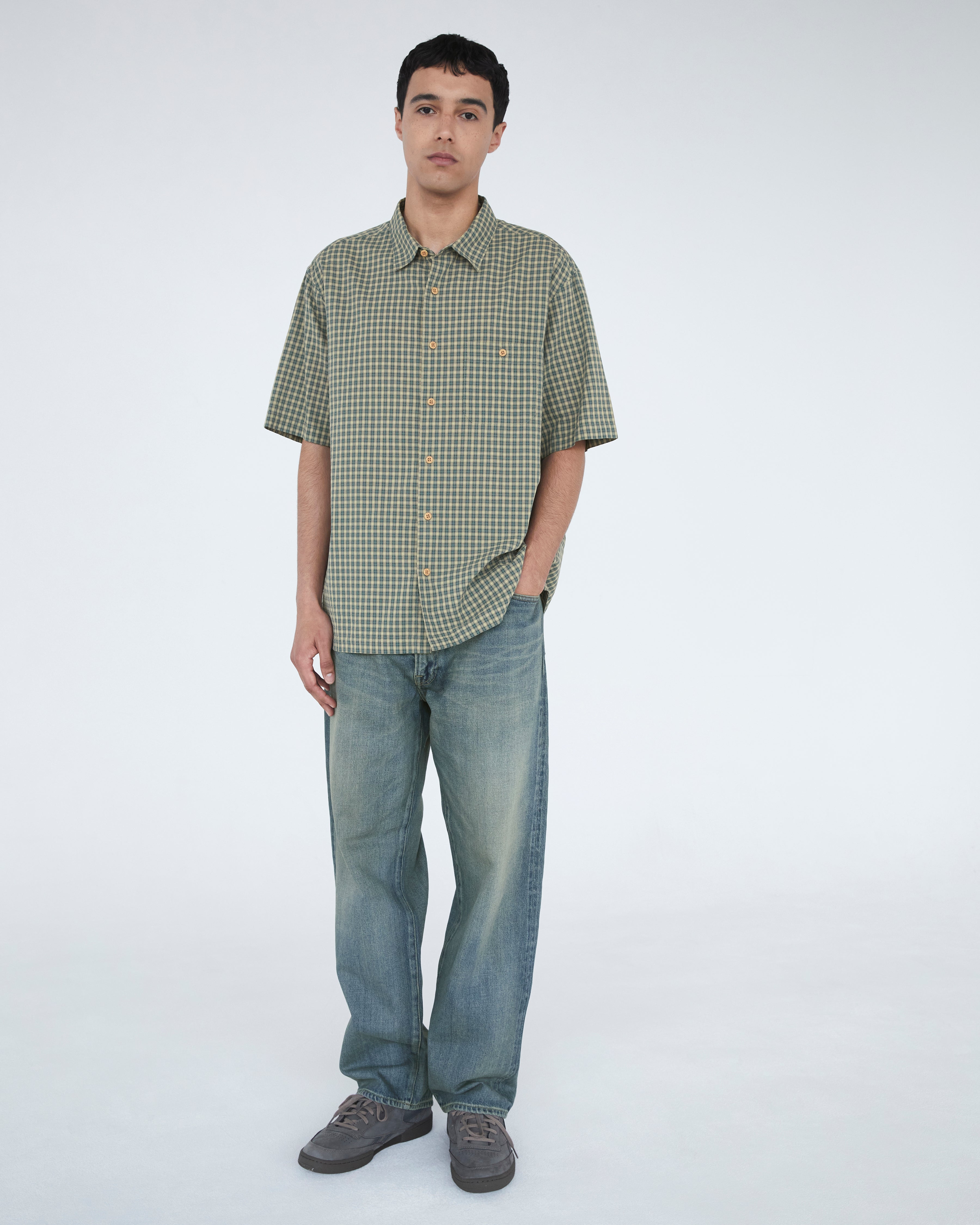 Khakis - Border Check S/S Shirt (Forest) product image 6 | TRAB K-Fashion Australia