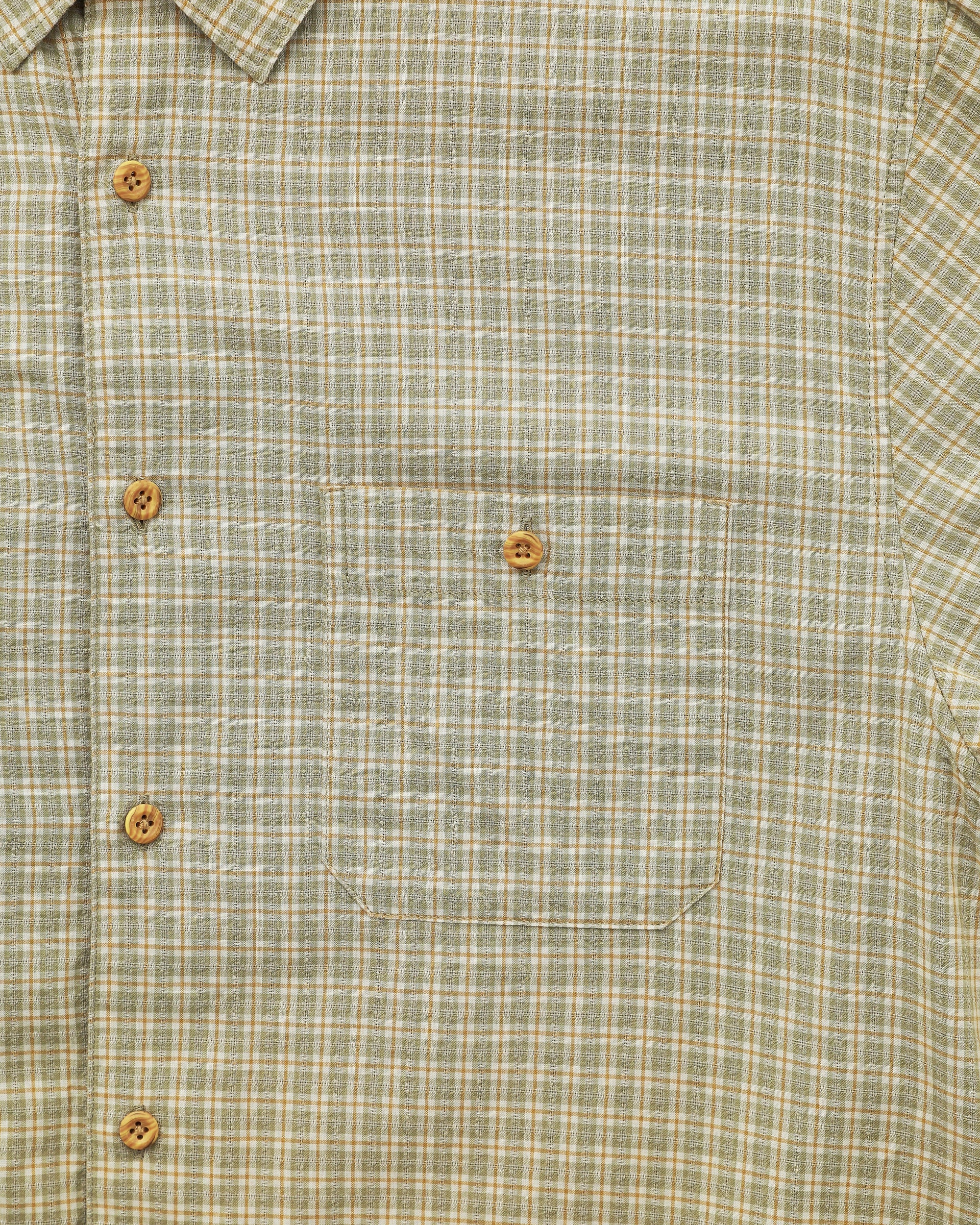 Khakis - Border Check S/S Shirt (Sage) product image 3 | TRAB K-Fashion Australia