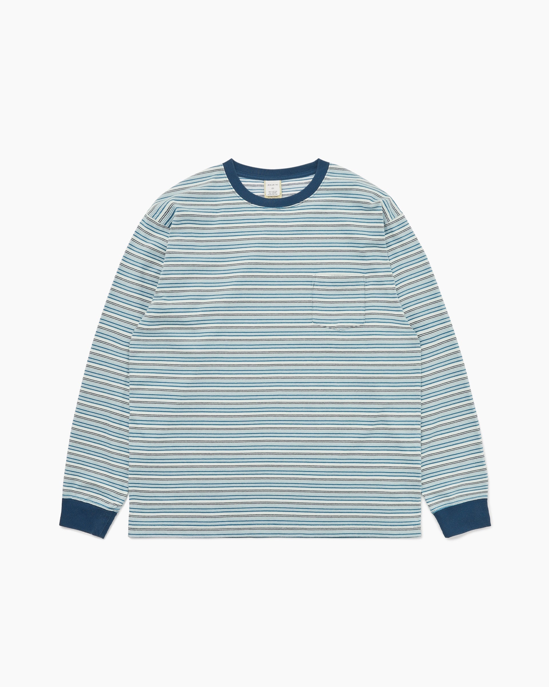 Khakis - Border L/S Tee (Blue) product image 1 | TRAB K-Fashion Australia