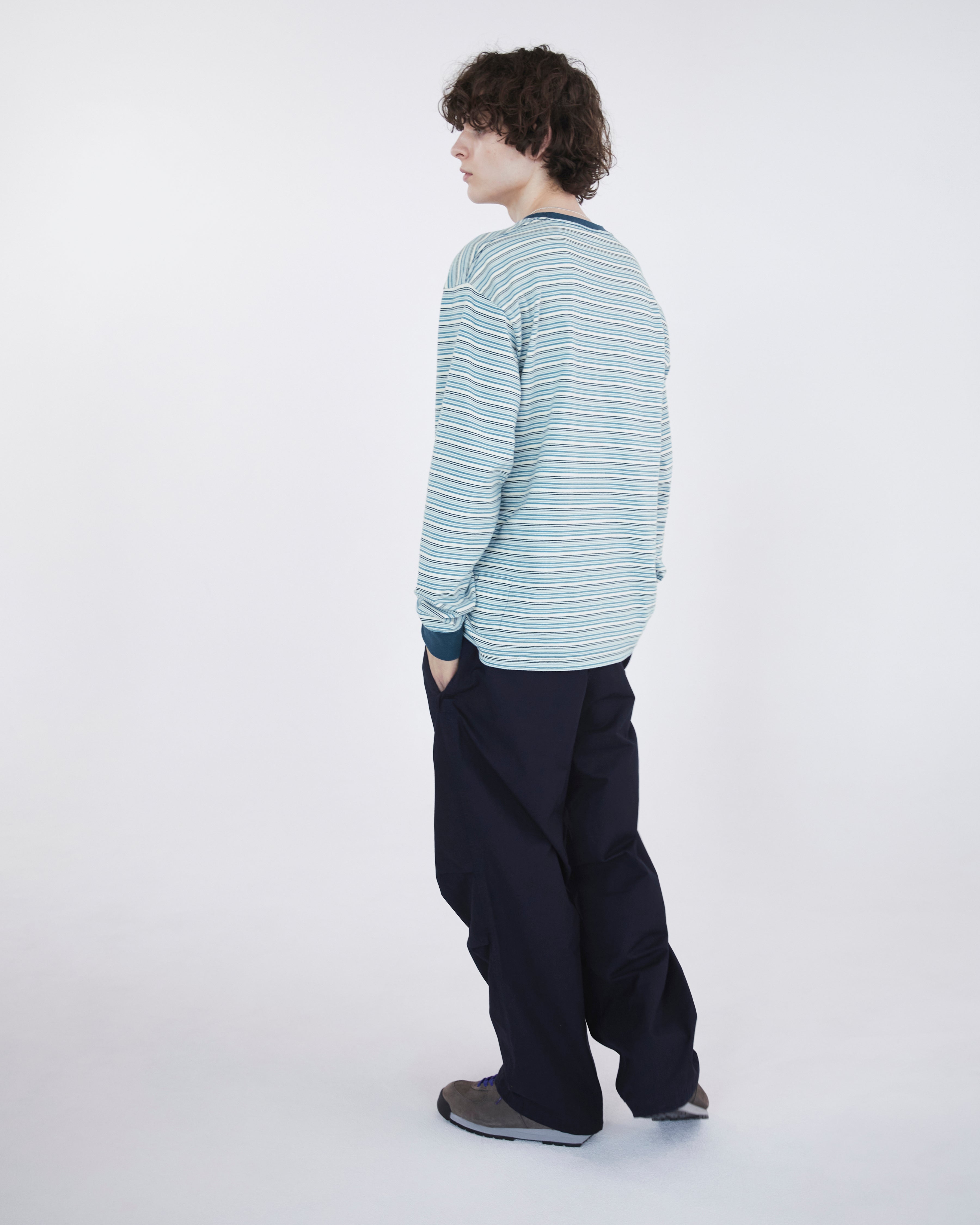 Khakis - Border L/S Tee (Blue) product image 5 | TRAB K-Fashion Australia