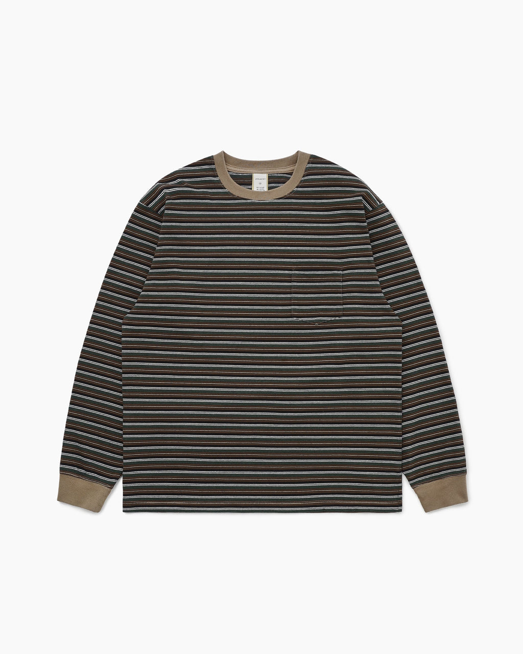 Khakis - Border L/S Tee (Brown) product image 1 | TRAB K-Fashion Australia