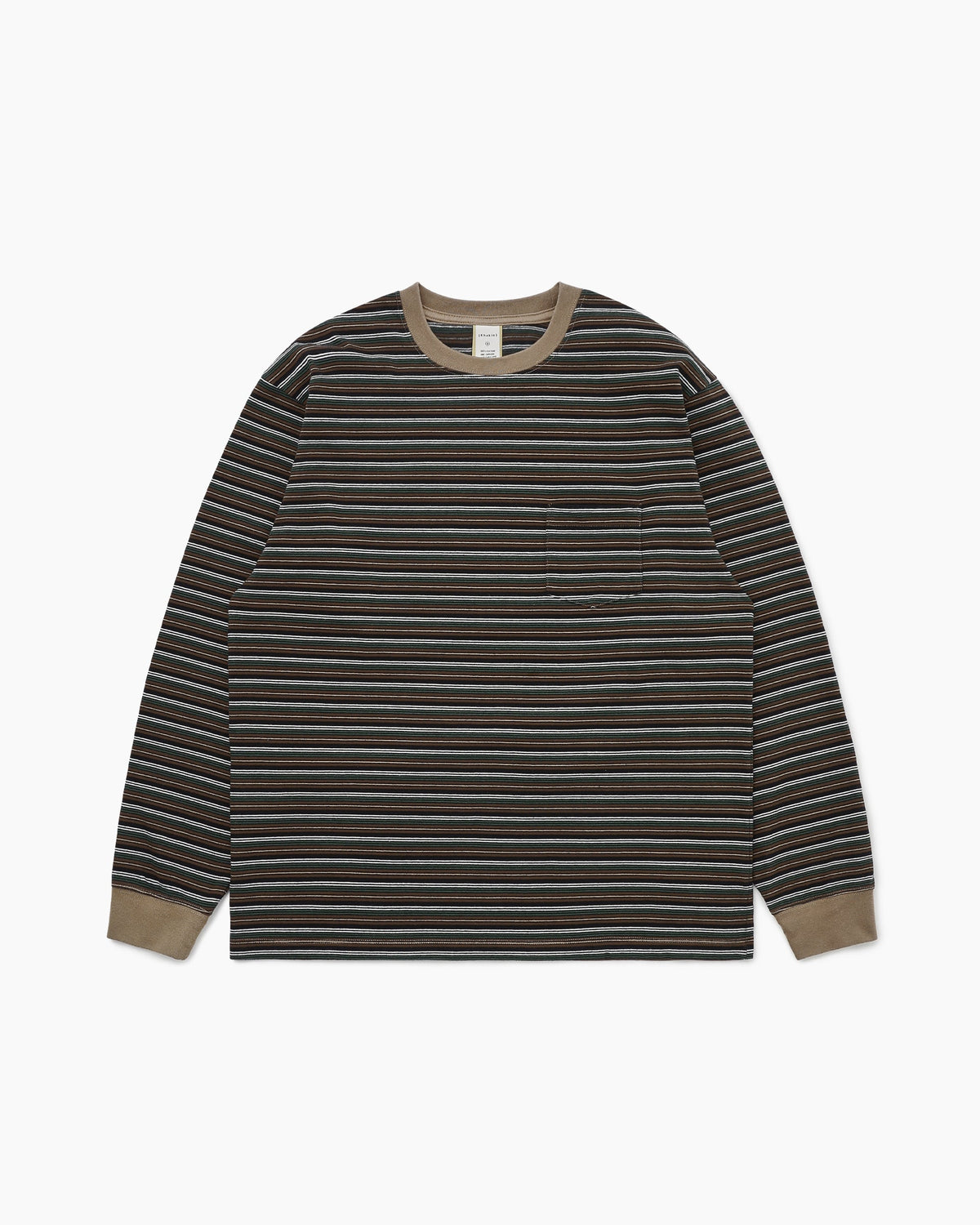 Khakis - Border L/S Tee (Brown) product image 1 | TRAB K-Fashion Australia