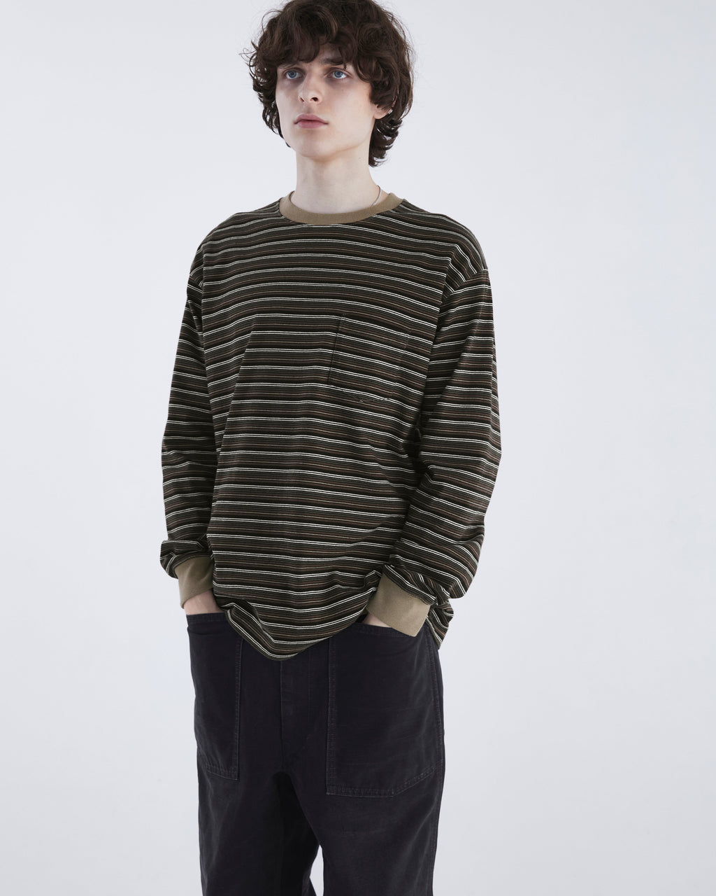 Khakis - Border L/S Tee (Brown) product image 6 | TRAB K-Fashion Australia