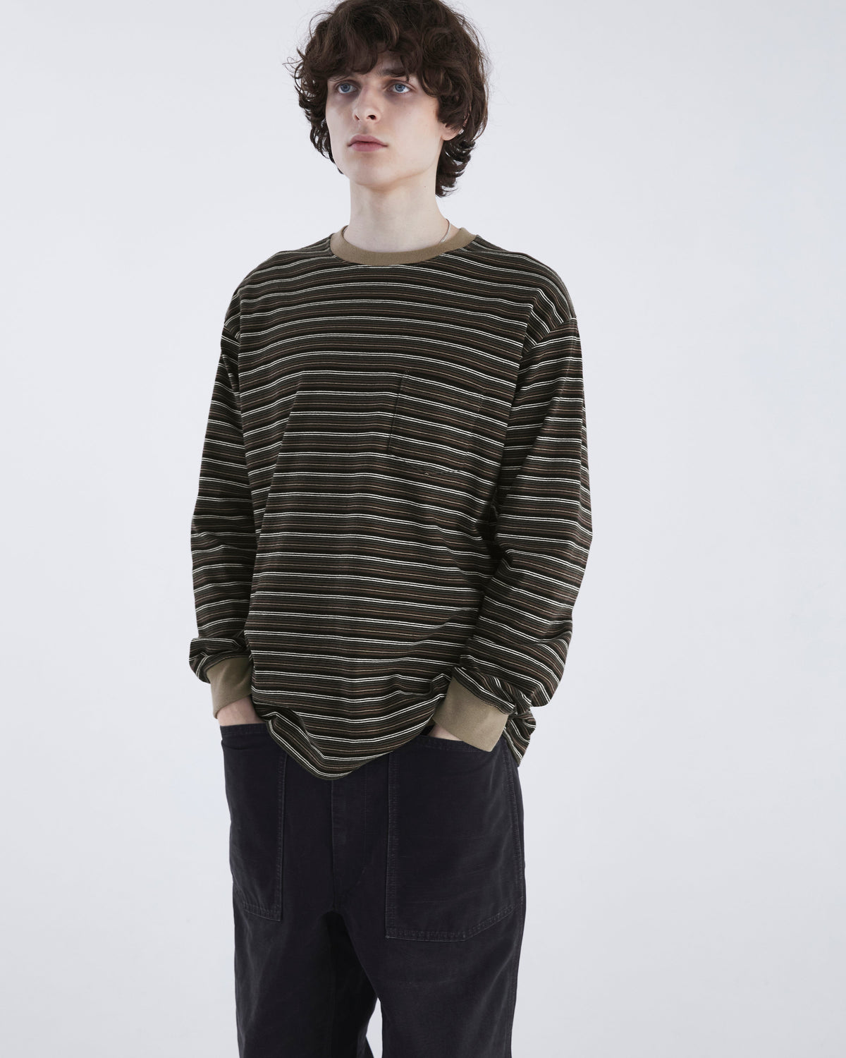 Khakis - Border L/S Tee (Brown) product image 6 | TRAB K-Fashion Australia