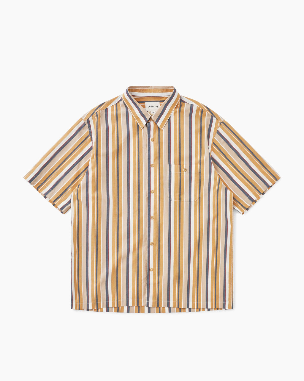 Khakis - Cabana Stripe S/S Shirt (Orange) product image 1 | TRAB K-Fashion Australia