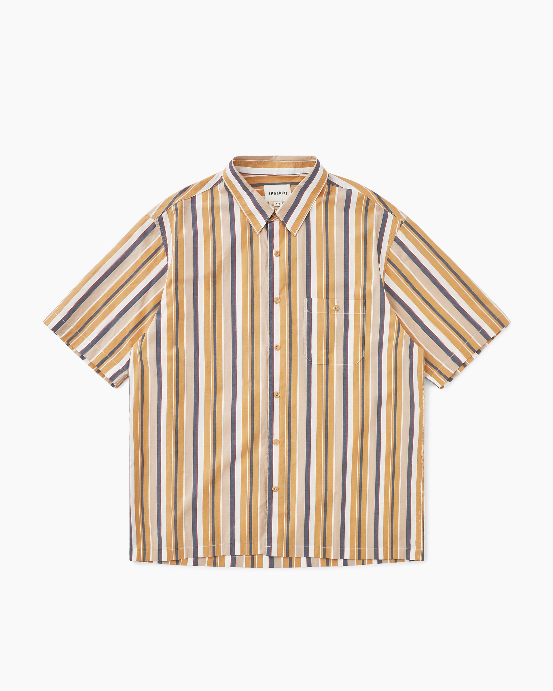 Khakis - Cabana Stripe S/S Shirt (Orange) product image 1 | TRAB K-Fashion Australia