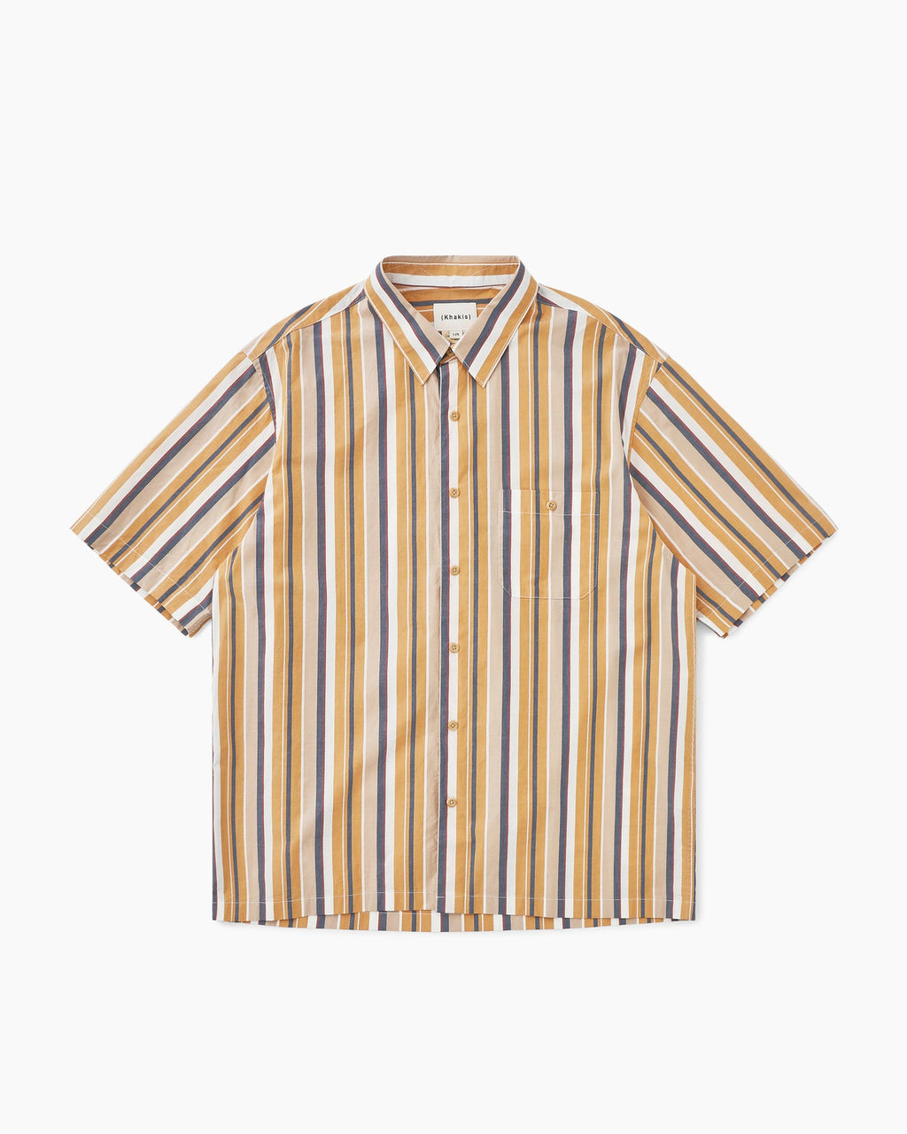 Khakis - Cabana Stripe S/S Shirt (Orange) product image 1 | TRAB K-Fashion Australia