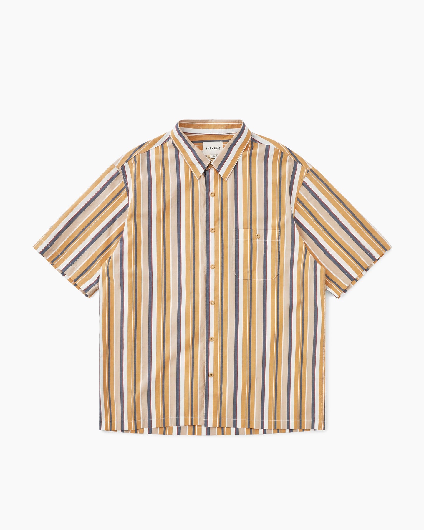 Khakis - Cabana Stripe S/S Shirt (Orange) product image 1 | TRAB K-Fashion Australia