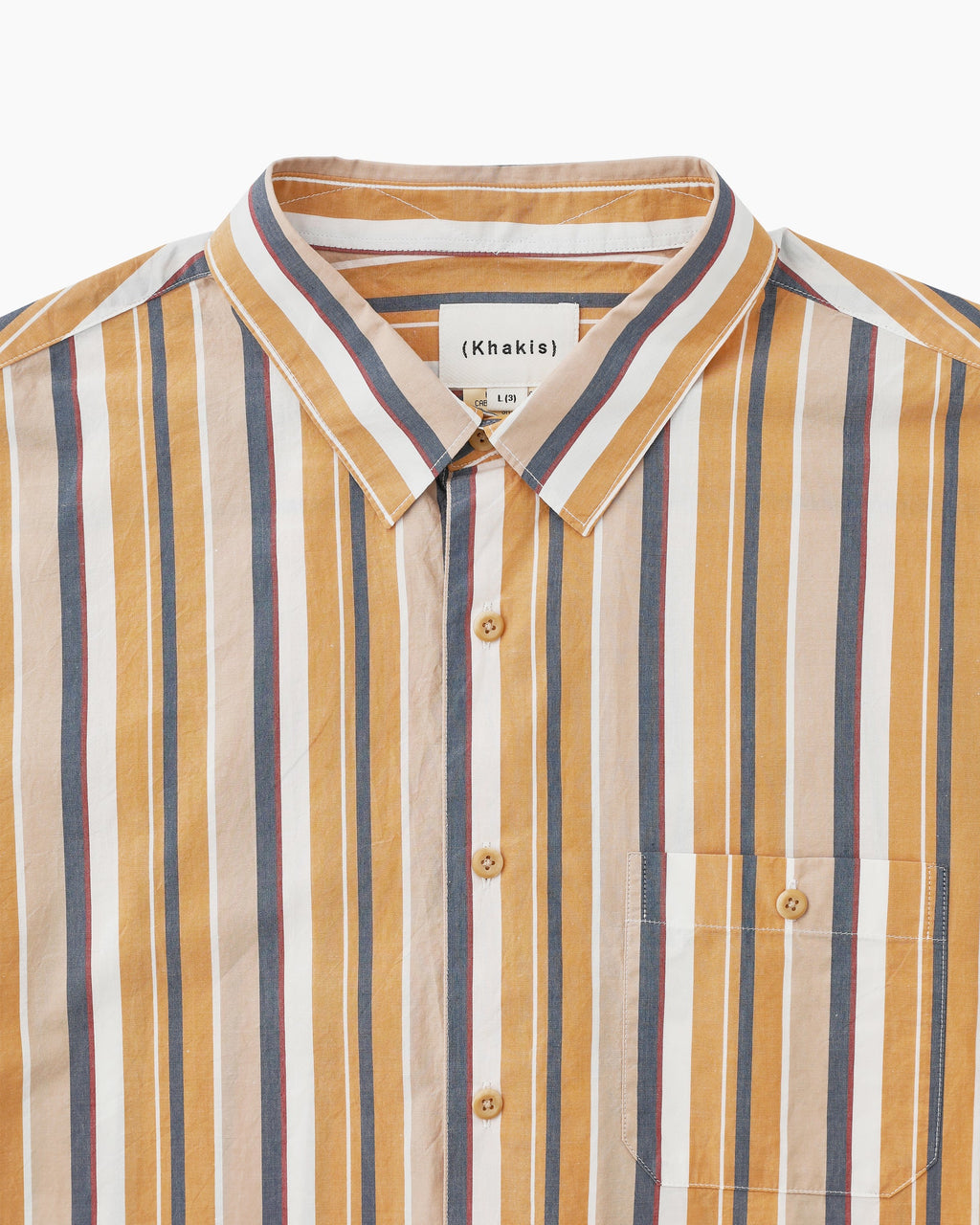 Khakis - Cabana Stripe S/S Shirt (Orange) product image 2 | TRAB K-Fashion Australia