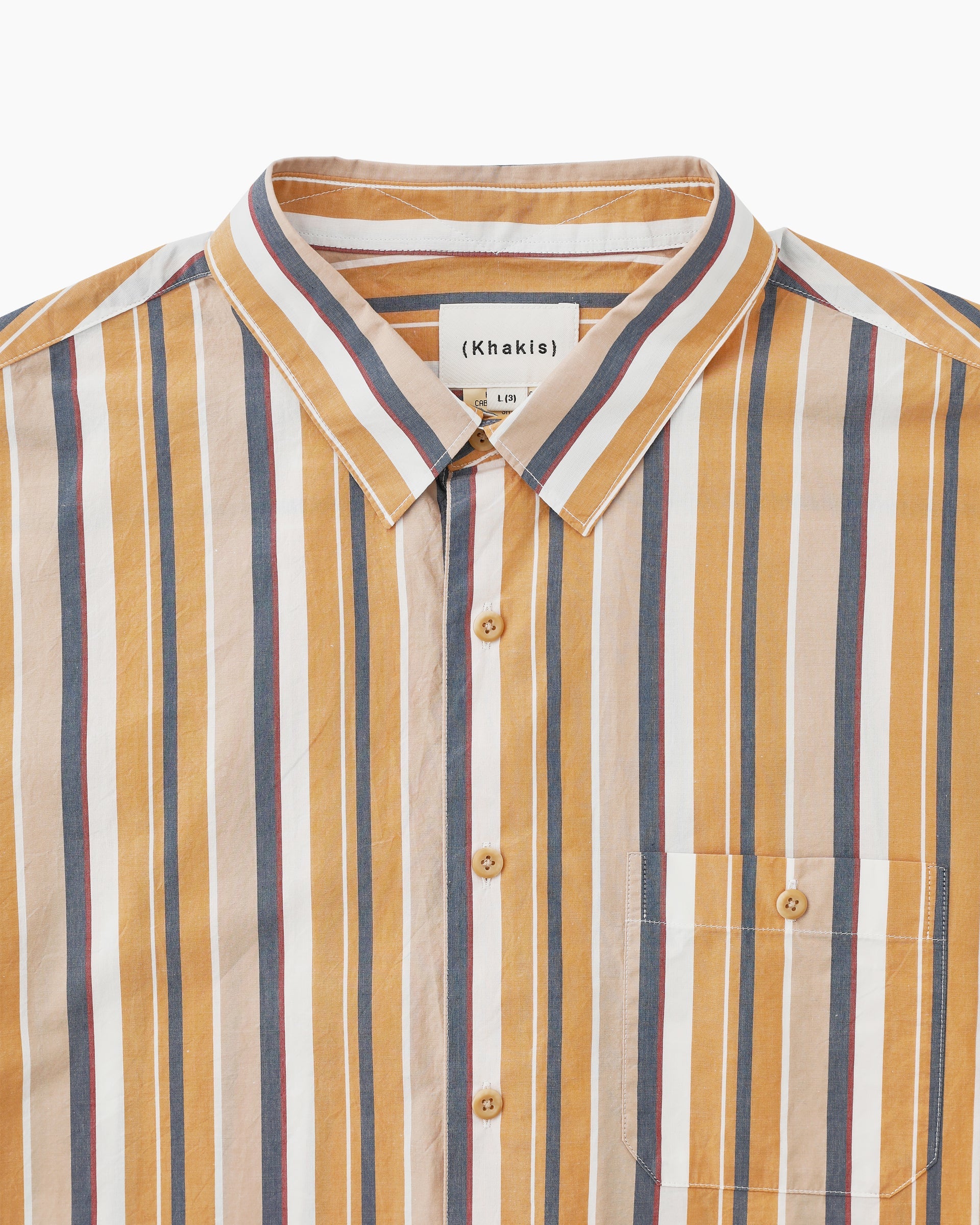 Khakis - Cabana Stripe S/S Shirt (Orange) product image 2 | TRAB K-Fashion Australia
