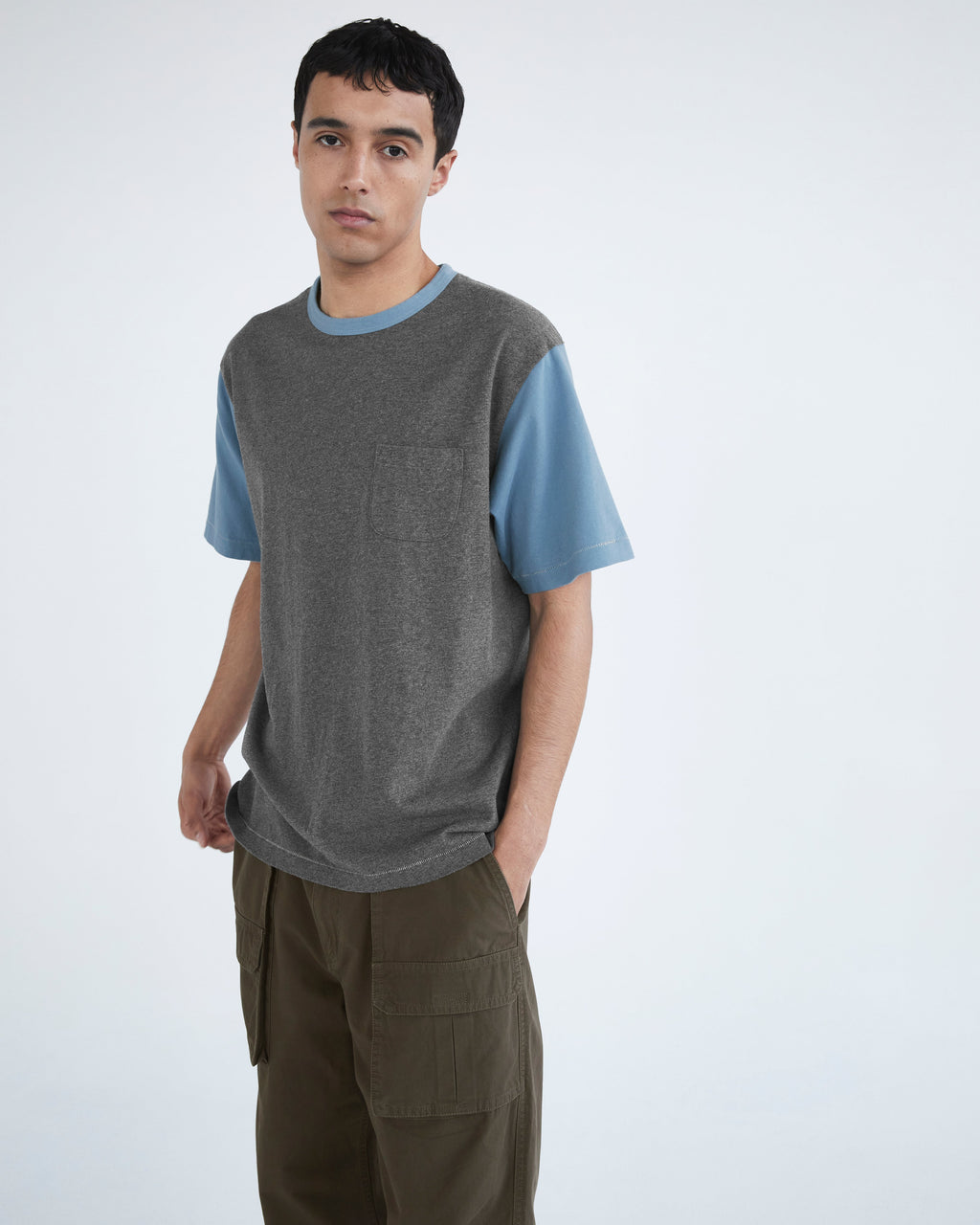 Khakis - Campus S/S Tee (Blue) product image 4 | TRAB K-Fashion Australia
