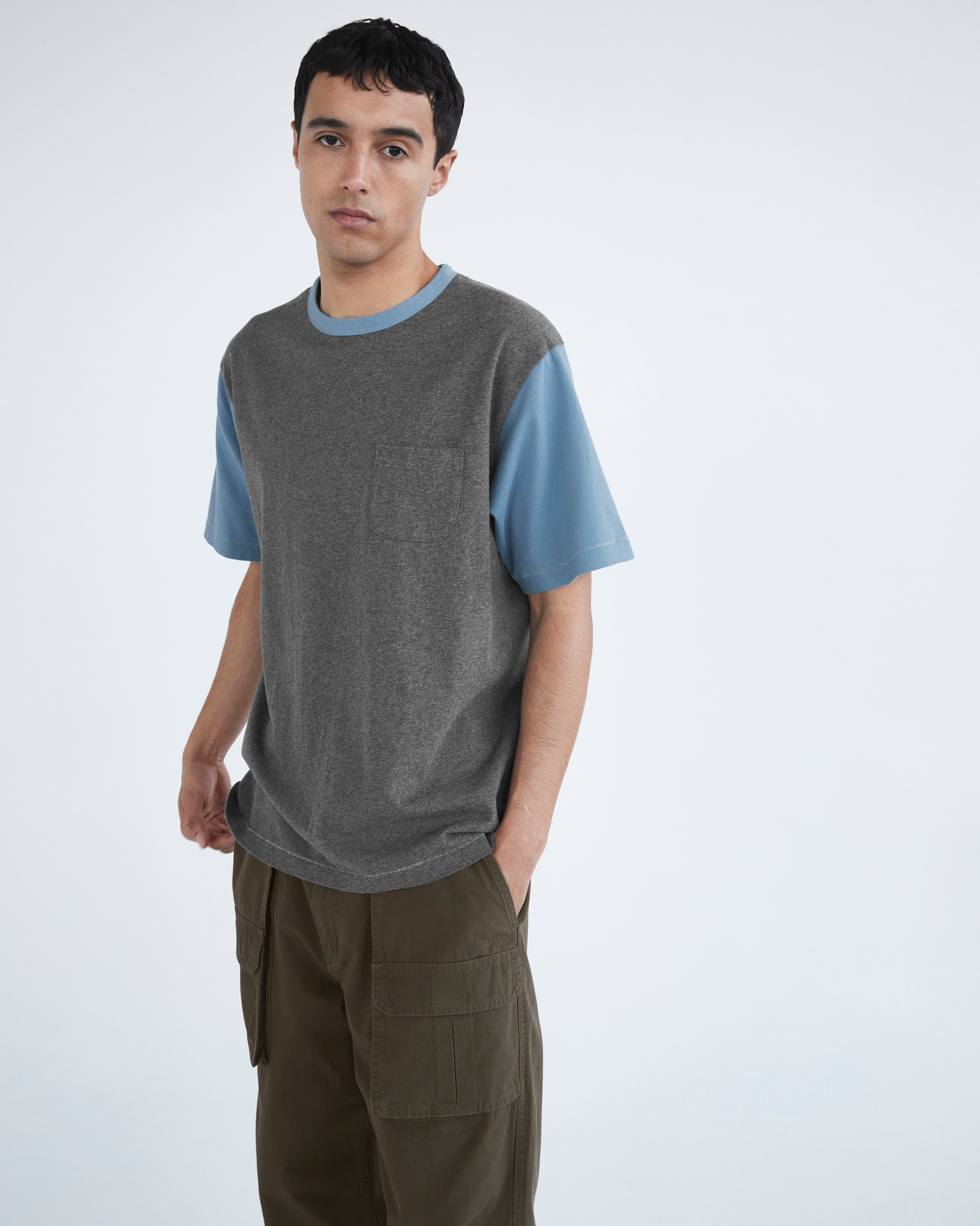 Khakis - Campus S/S Tee (Blue) product image 4 | TRAB K-Fashion Australia