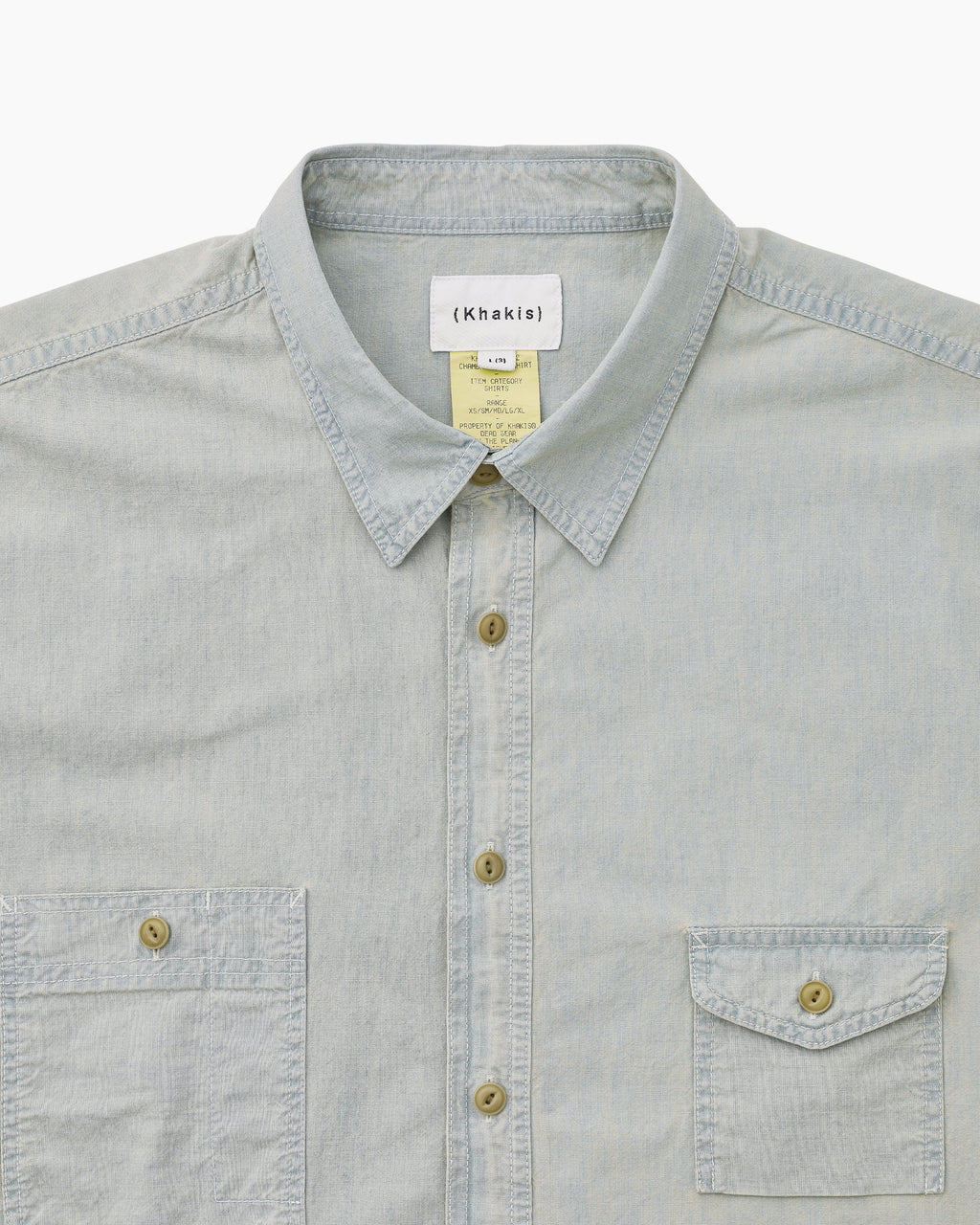 Khakis - Chambray L/S Shirt (Light Blue) product image 2 | TRAB K-Fashion Australia