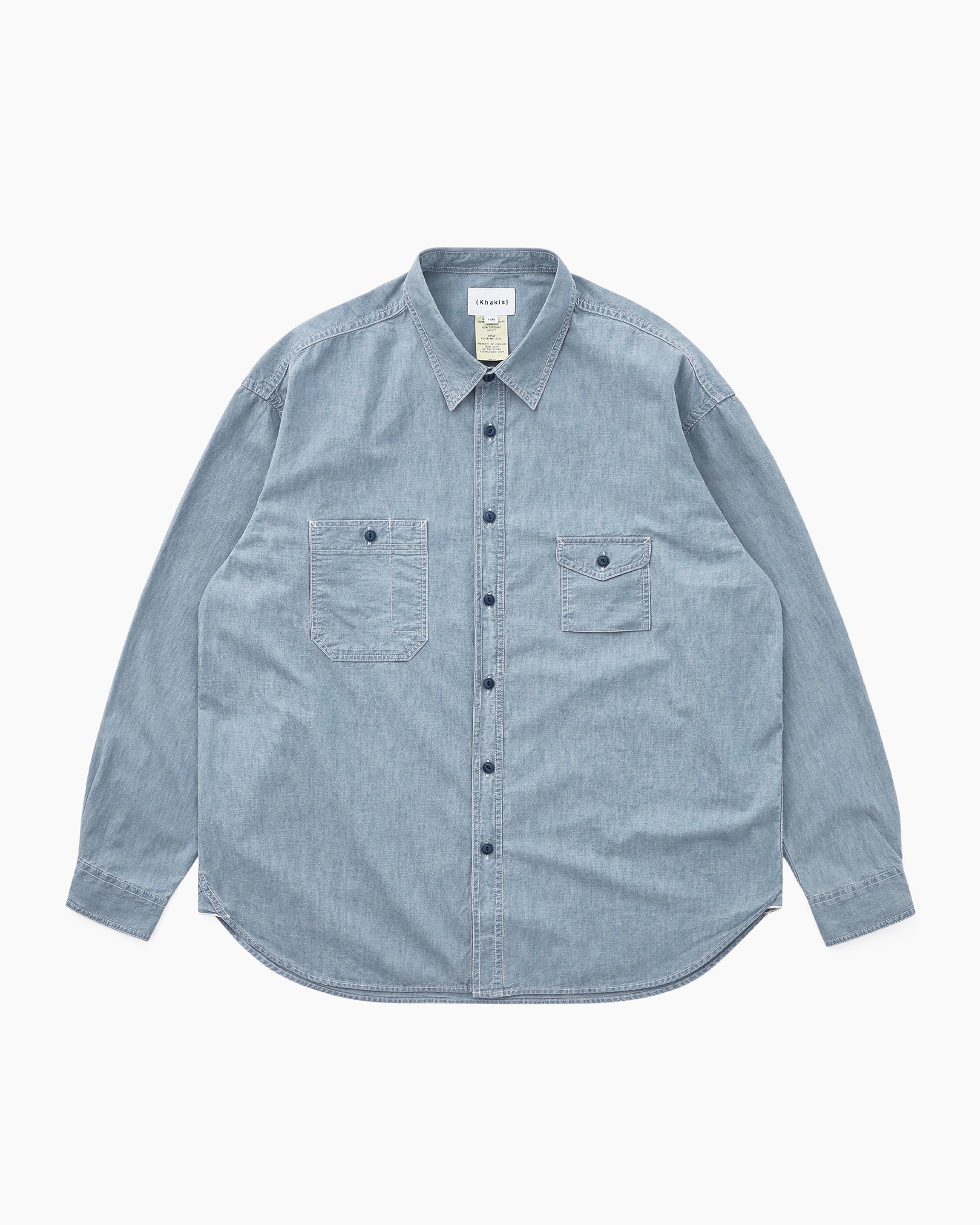 Khakis - Chambray L/S Shirt (Mid Blue) product image 1 | TRAB K-Fashion Australia