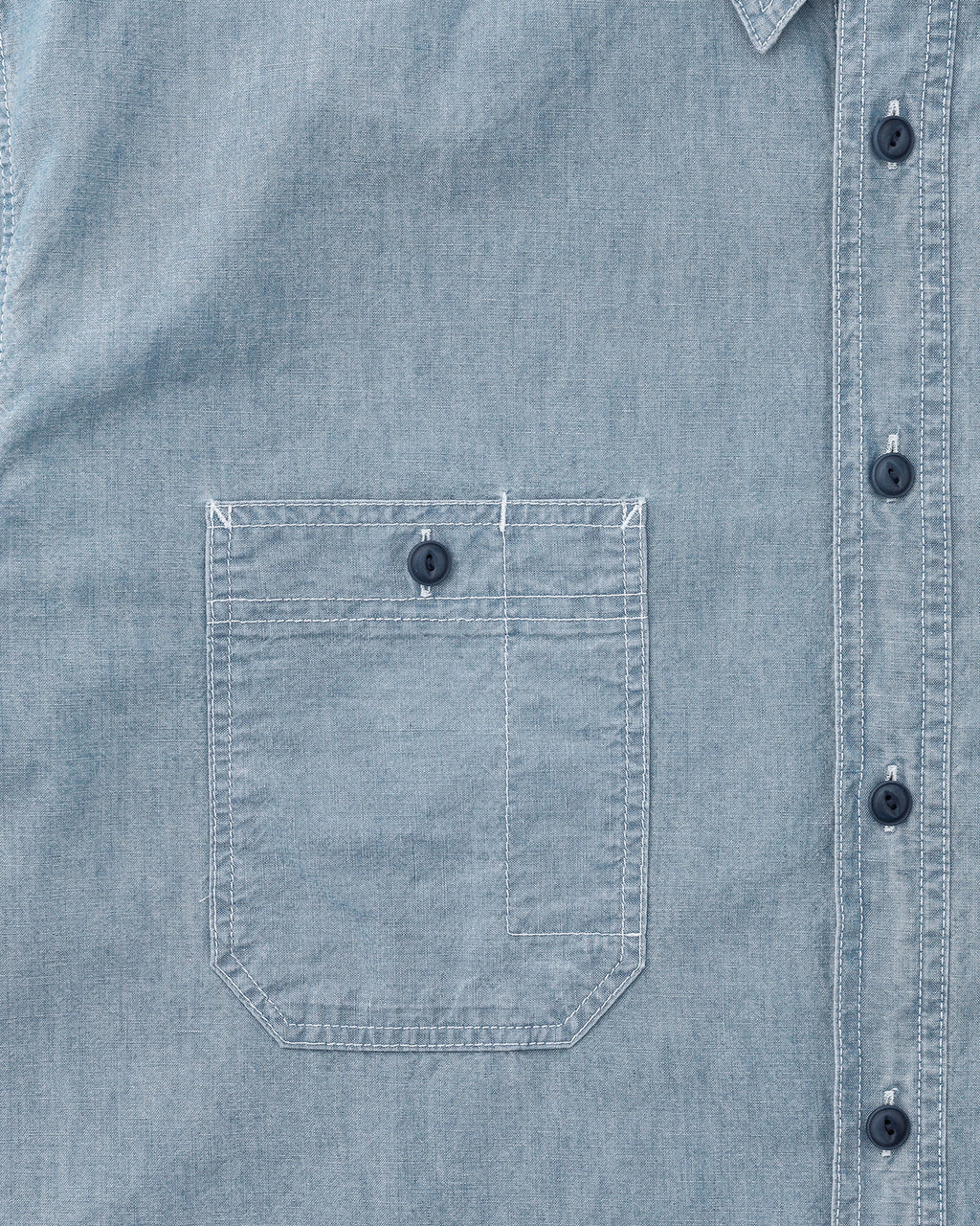 Khakis - Chambray L/S Shirt (Mid Blue) product image 3 | TRAB K-Fashion Australia