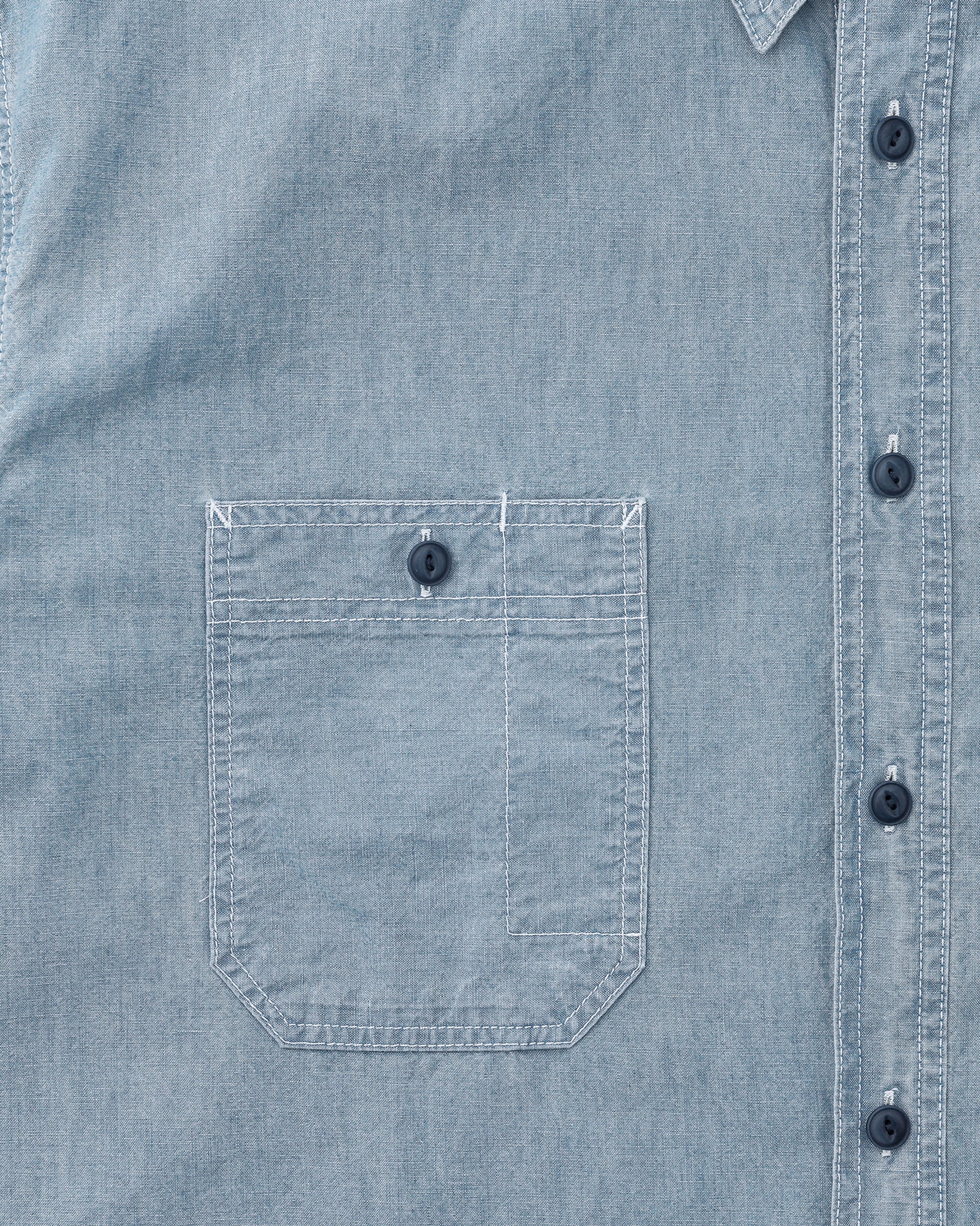 Khakis - Chambray L/S Shirt (Mid Blue) product image 3 | TRAB K-Fashion Australia