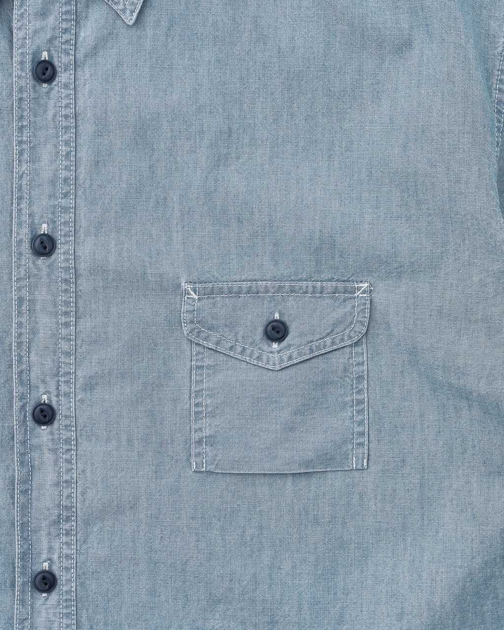 Khakis - Chambray L/S Shirt (Mid Blue) product image 4 | TRAB K-Fashion Australia