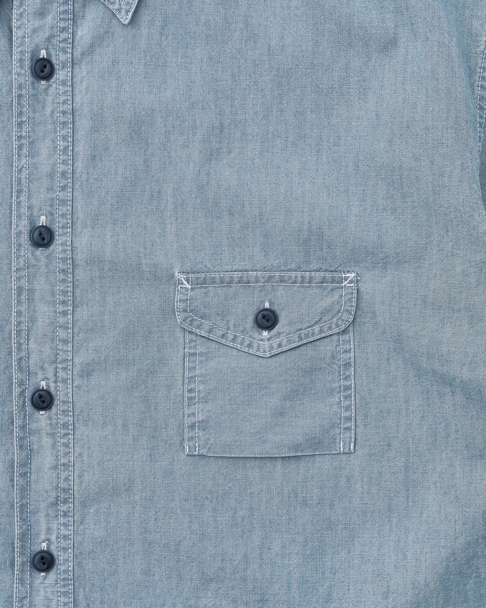 Khakis - Chambray L/S Shirt (Mid Blue) product image 4 | TRAB K-Fashion Australia