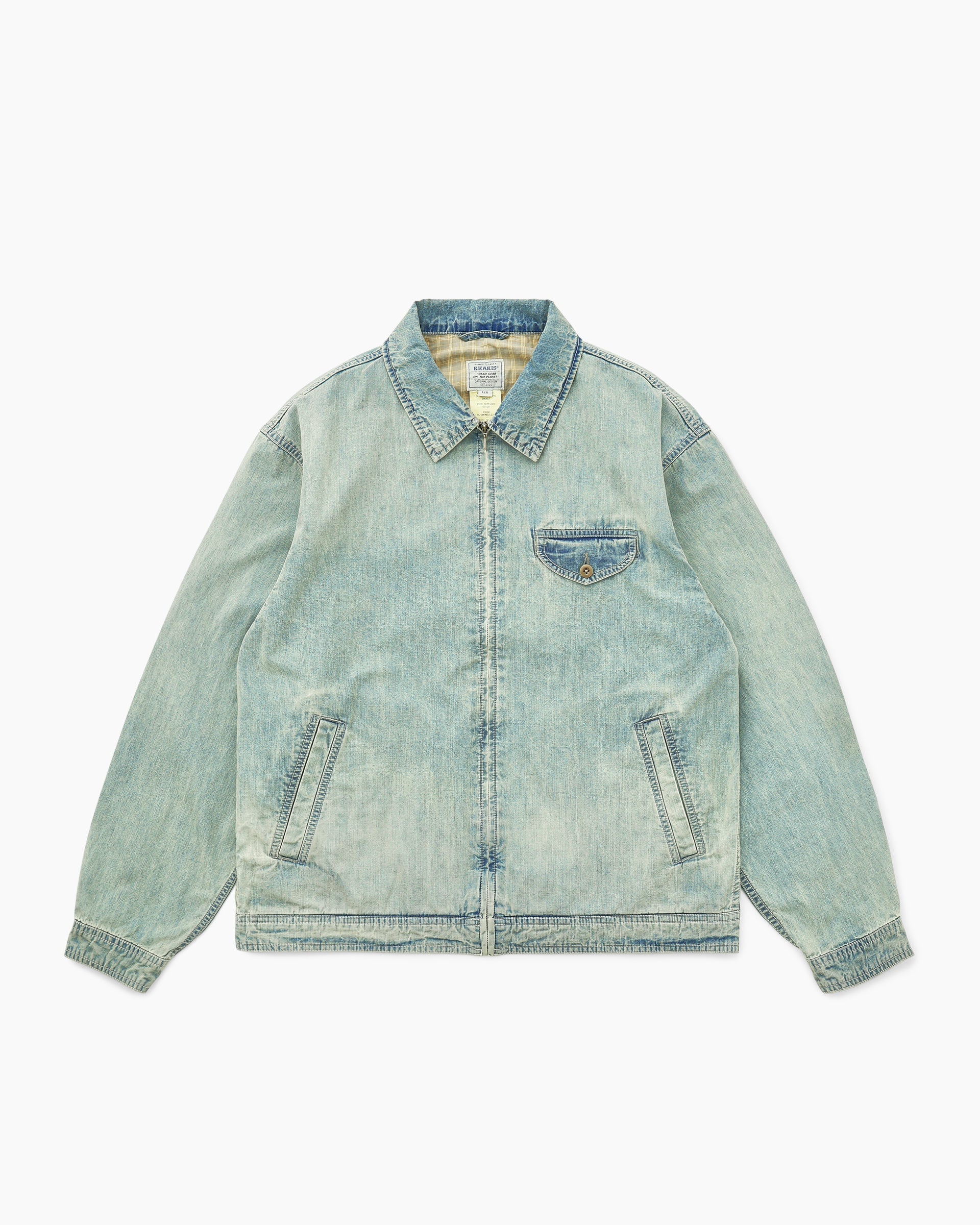 Khakis - Chambray Swing Jacket (Aged Blue) product image 1 | TRAB K-Fashion Australia