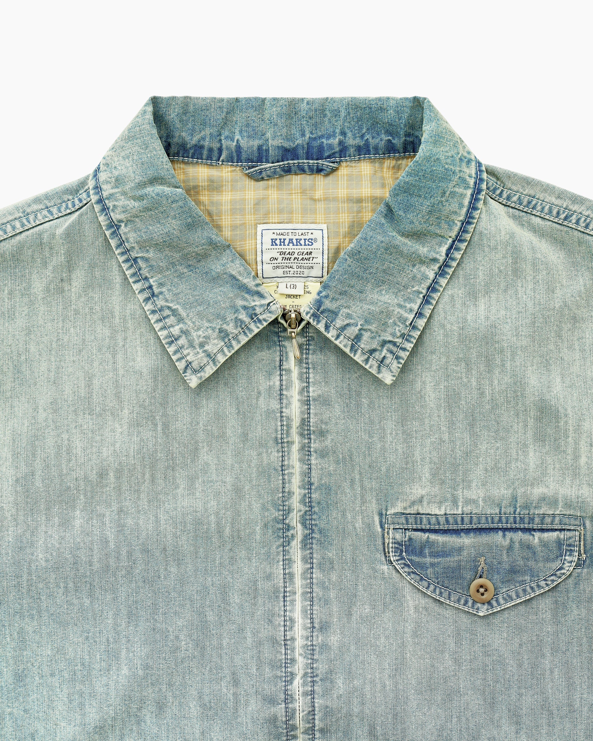 Khakis - Chambray Swing Jacket (Aged Blue) product image 2 | TRAB K-Fashion Australia