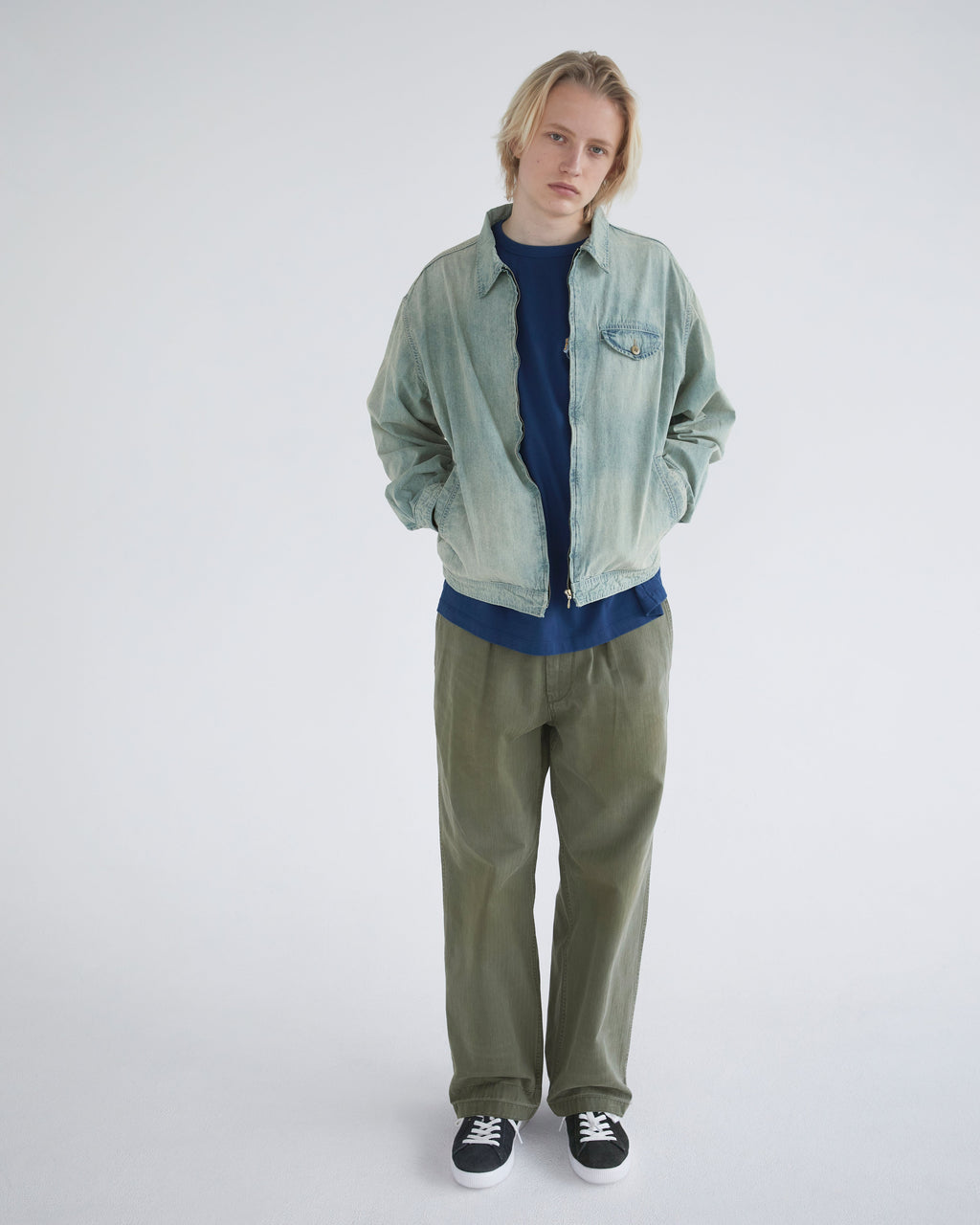 Khakis - Chambray Swing Jacket (Aged Blue) product image 6 | TRAB K-Fashion Australia