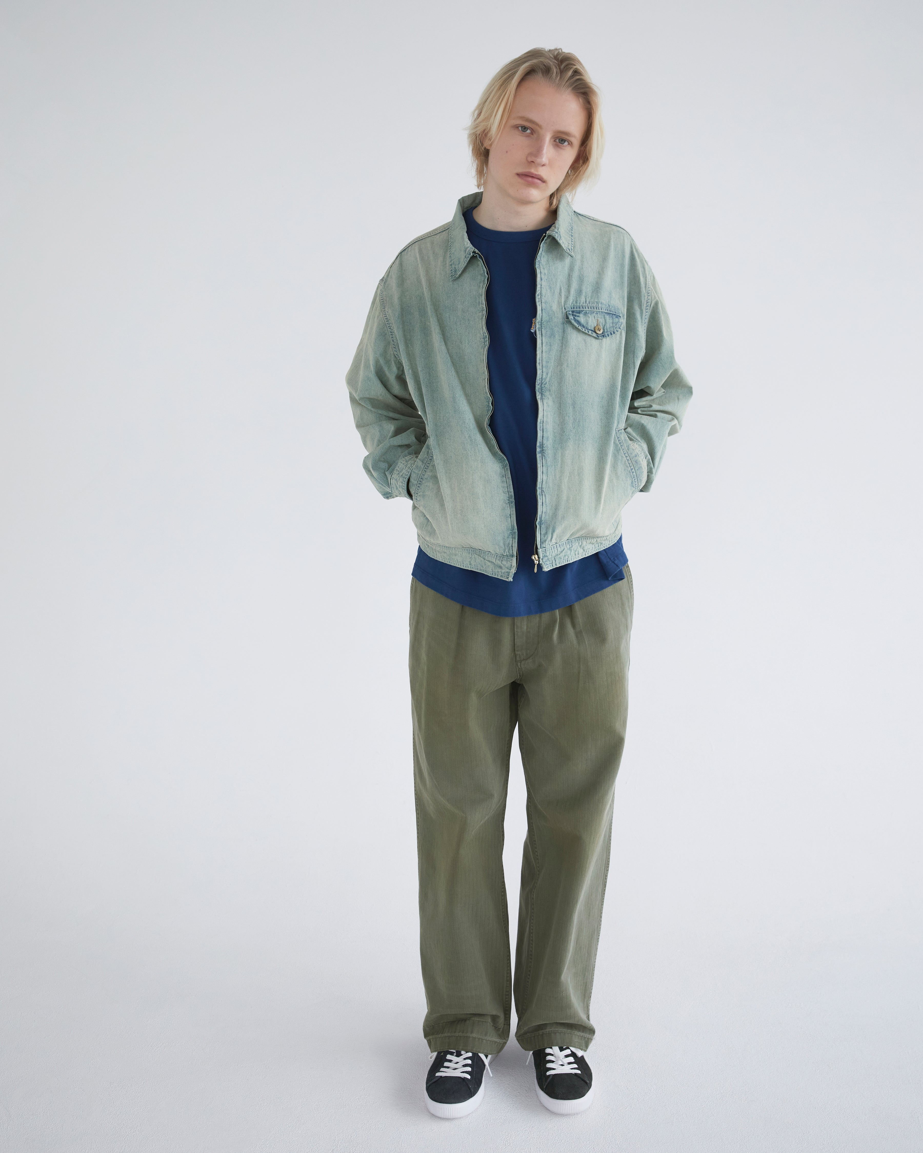 Khakis - Chambray Swing Jacket (Aged Blue) product image 6 | TRAB K-Fashion Australia