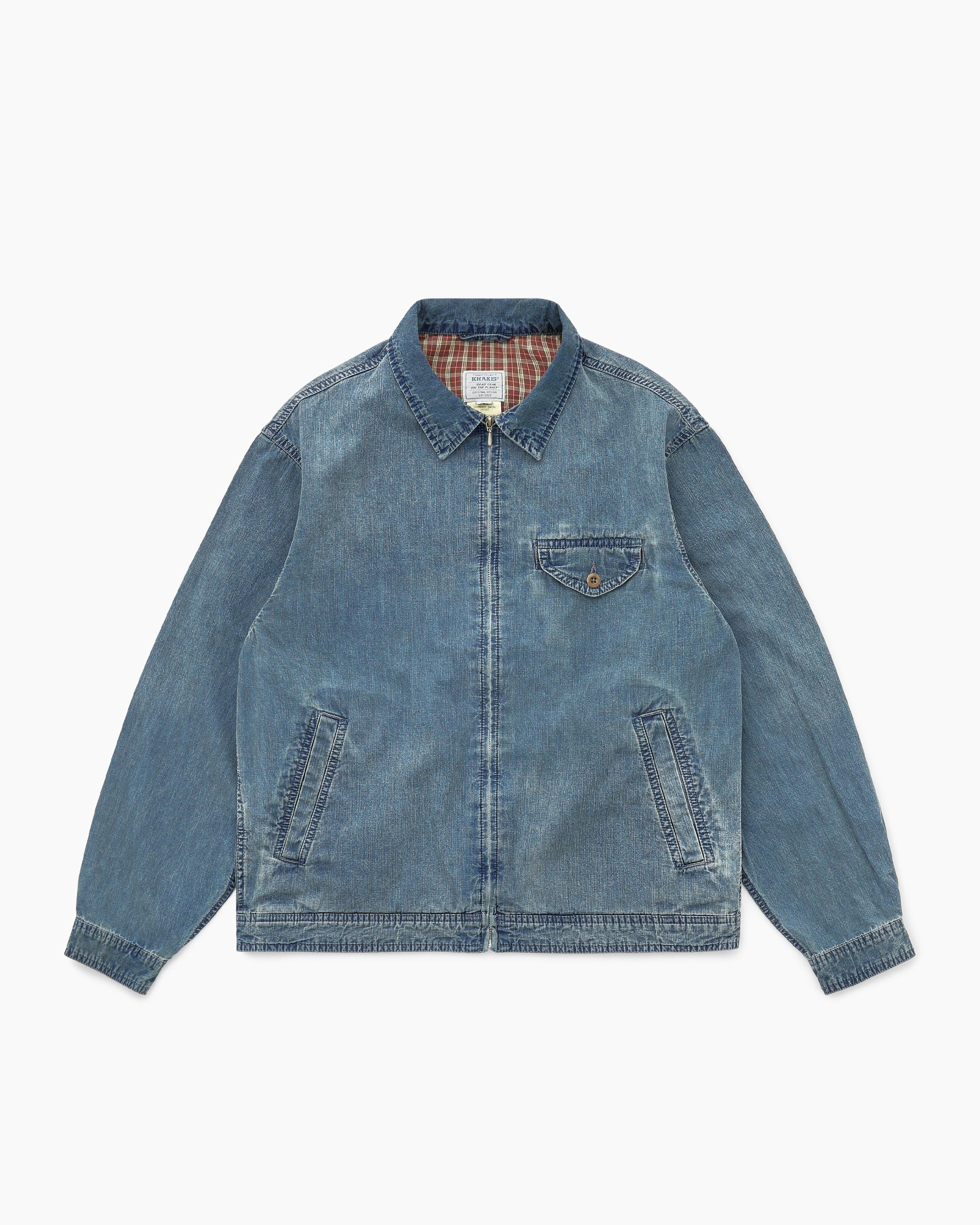 Khakis - Chambray Swing Jacket (Blue) product image 1 | TRAB K-Fashion Australia