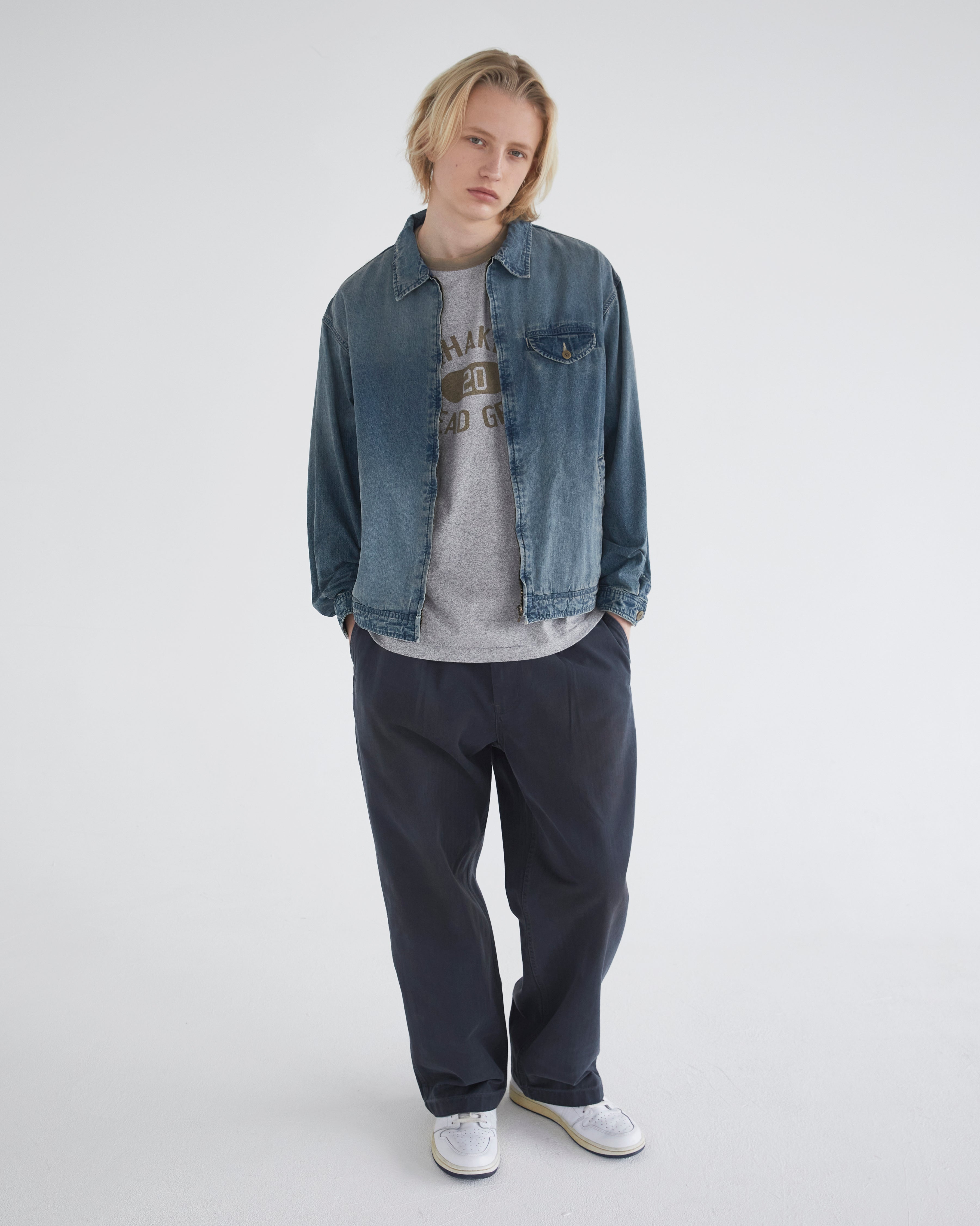 Khakis - Chambray Swing Jacket (Blue) product image 5 | TRAB K-Fashion Australia