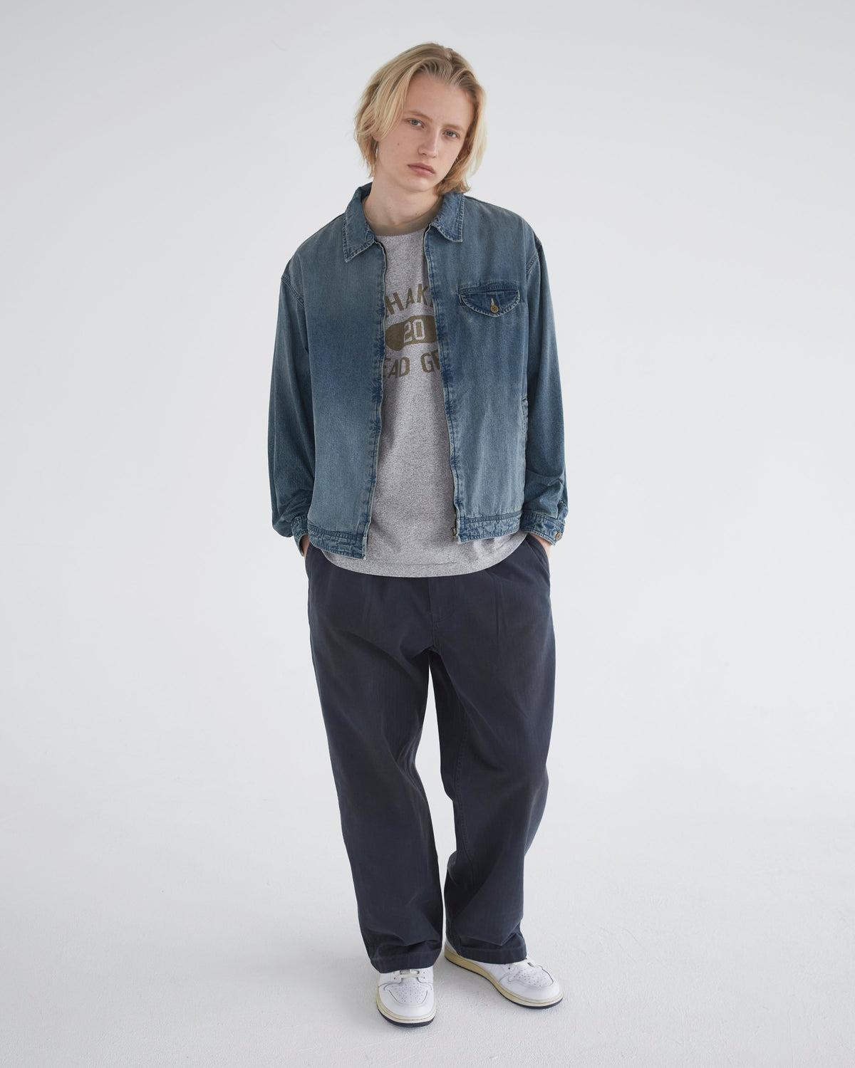 Khakis - Chambray Swing Jacket (Blue) product image 5 | TRAB K-Fashion Australia