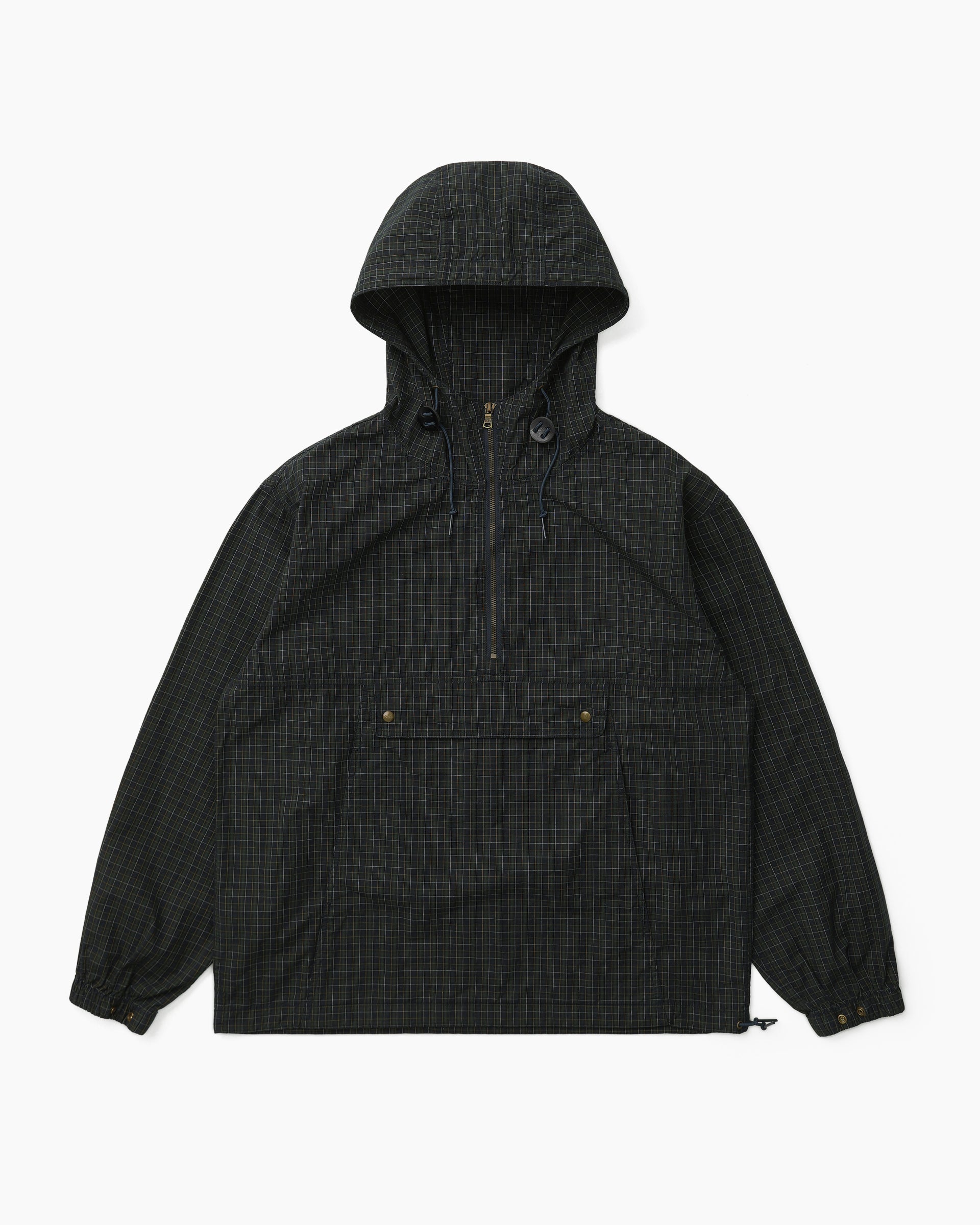 Khakis - Cotton Plaid Anorak (Navy) product image 1 | TRAB K-Fashion Australia