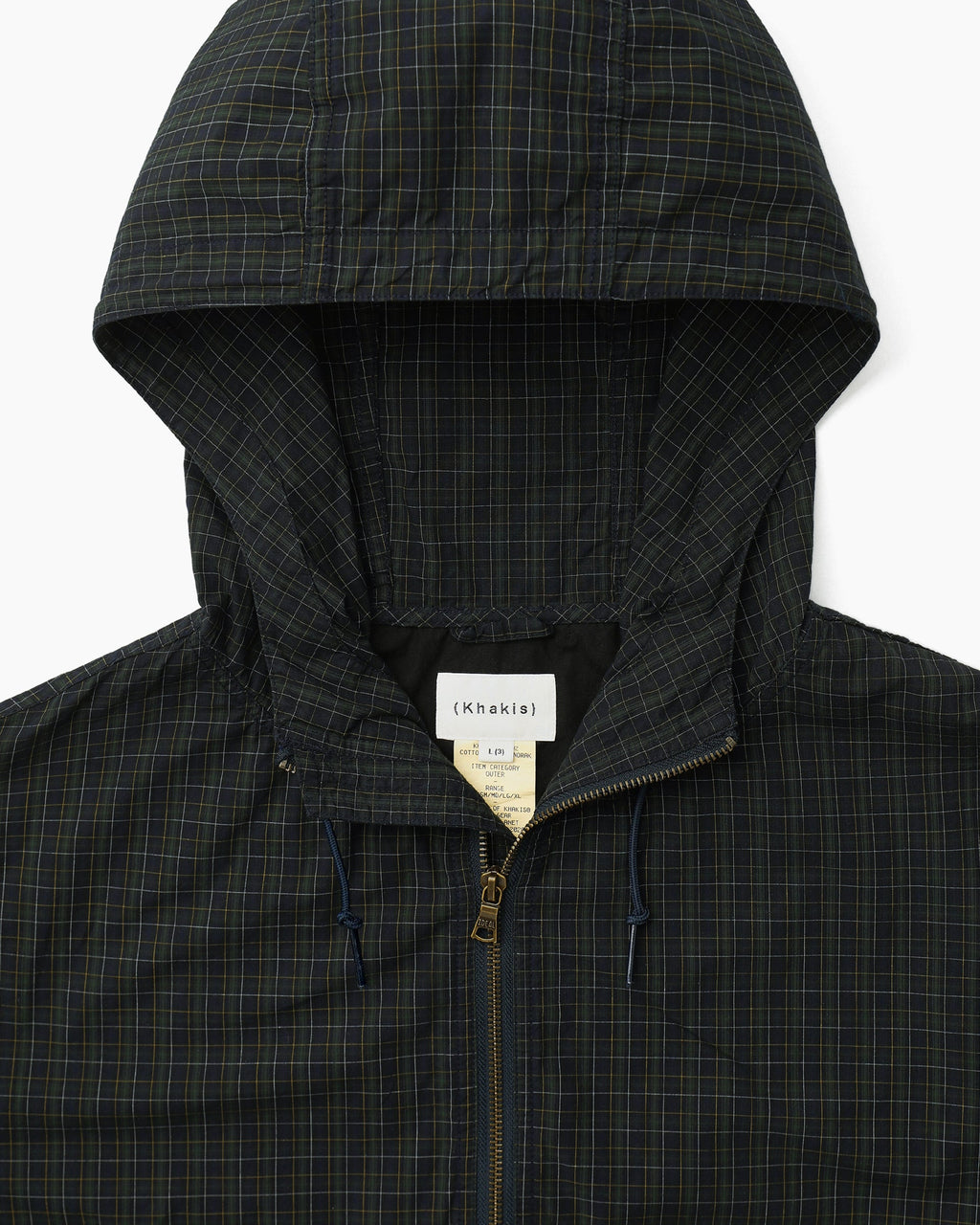 Khakis - Cotton Plaid Anorak (Navy) product image 2 | TRAB K-Fashion Australia