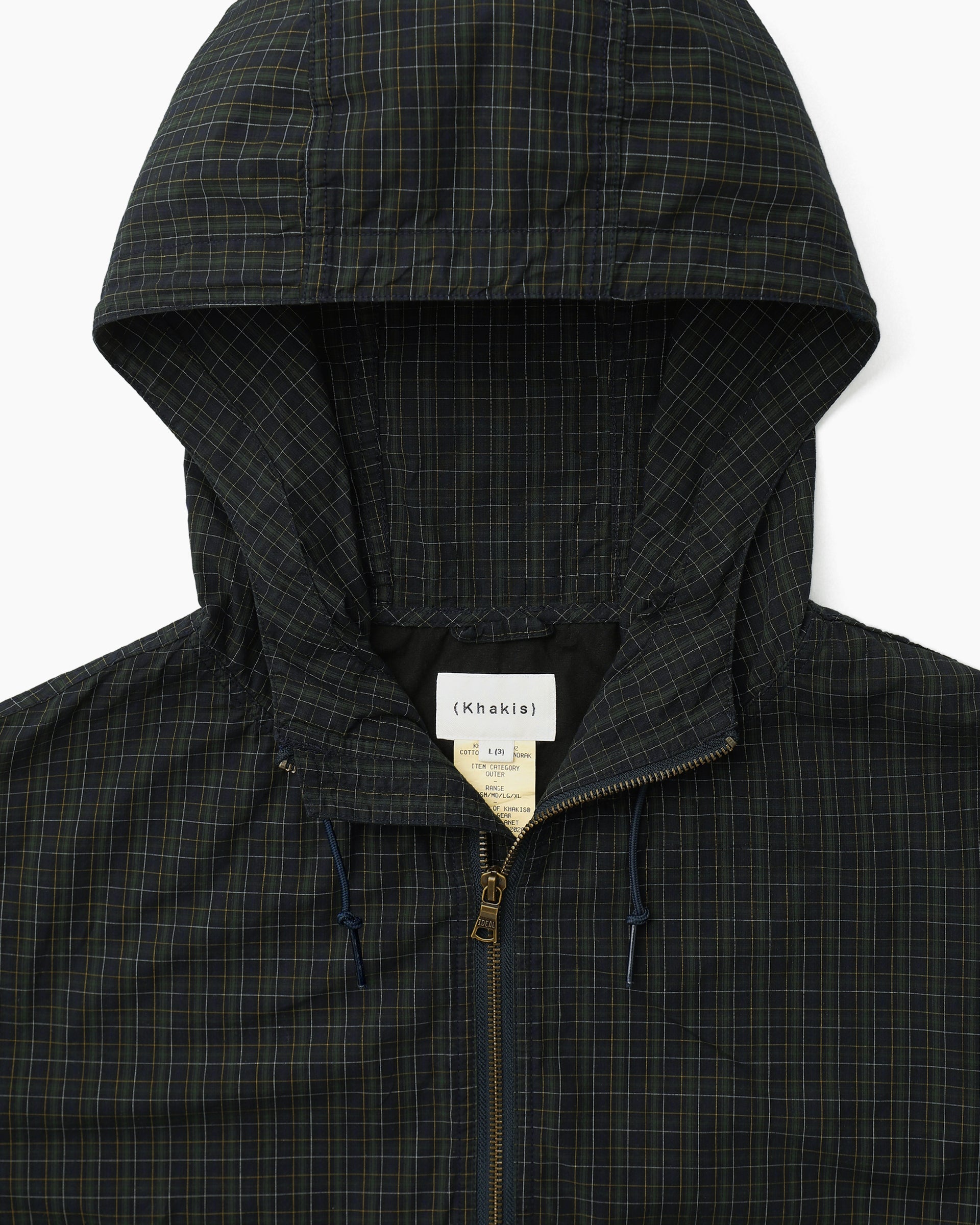 Khakis - Cotton Plaid Anorak (Navy) product image 2 | TRAB K-Fashion Australia