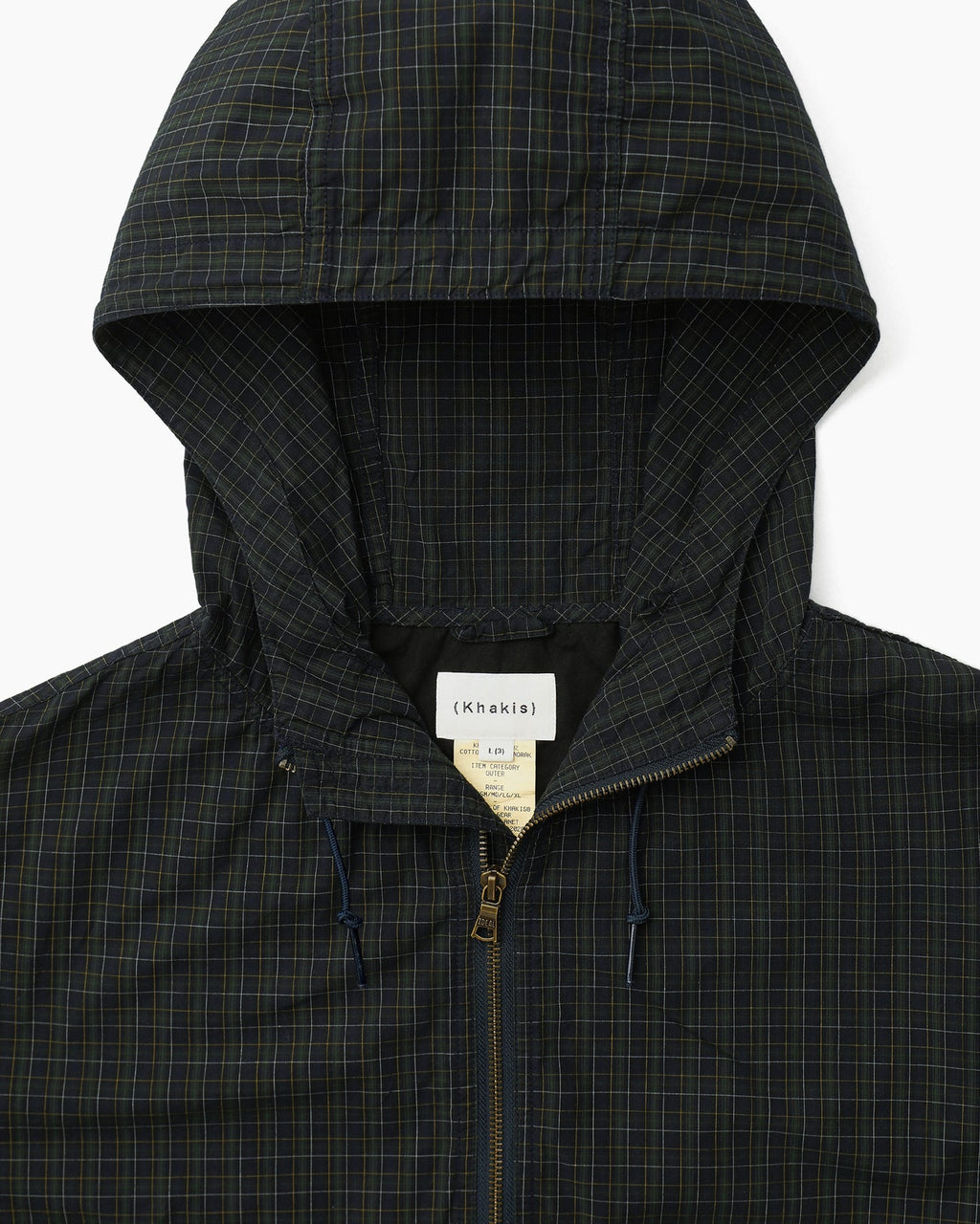 Khakis - Cotton Plaid Anorak (Navy) product image 2 | TRAB K-Fashion Australia