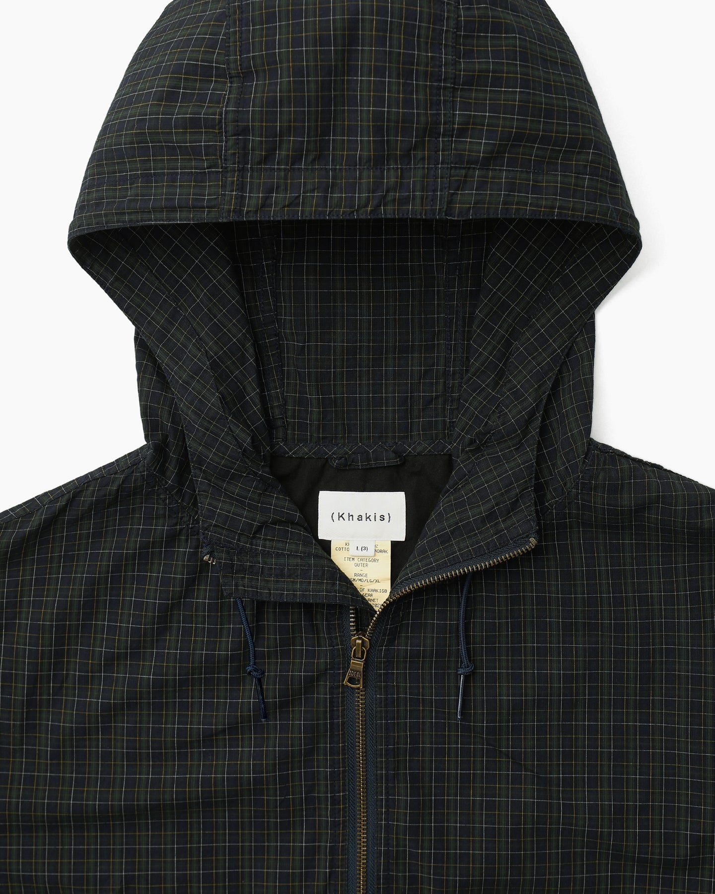 Khakis - Cotton Plaid Anorak (Navy) product image 2 | TRAB K-Fashion Australia