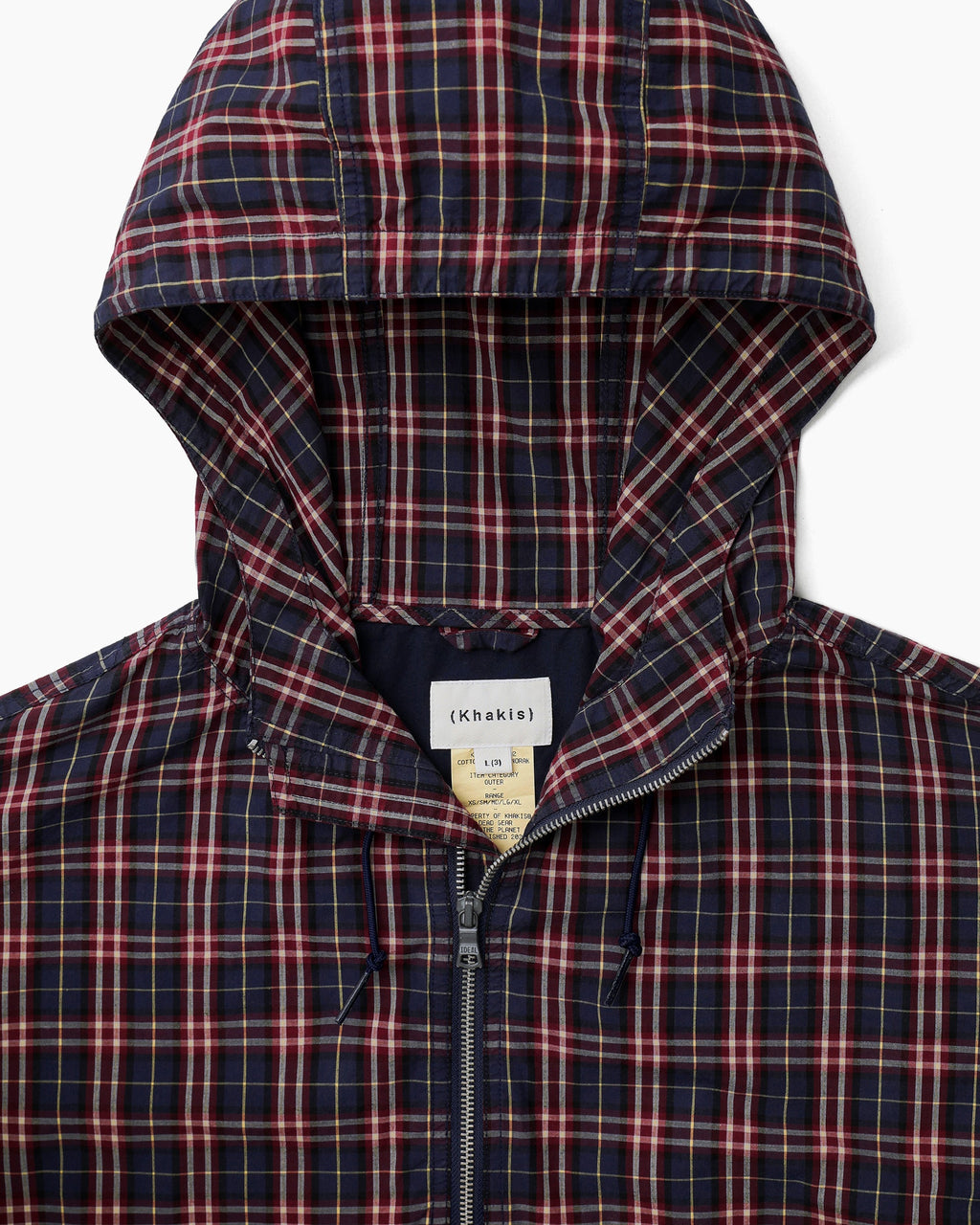 Khakis - Cotton Plaid Anorak (Red) product image 2 | TRAB K-Fashion Australia