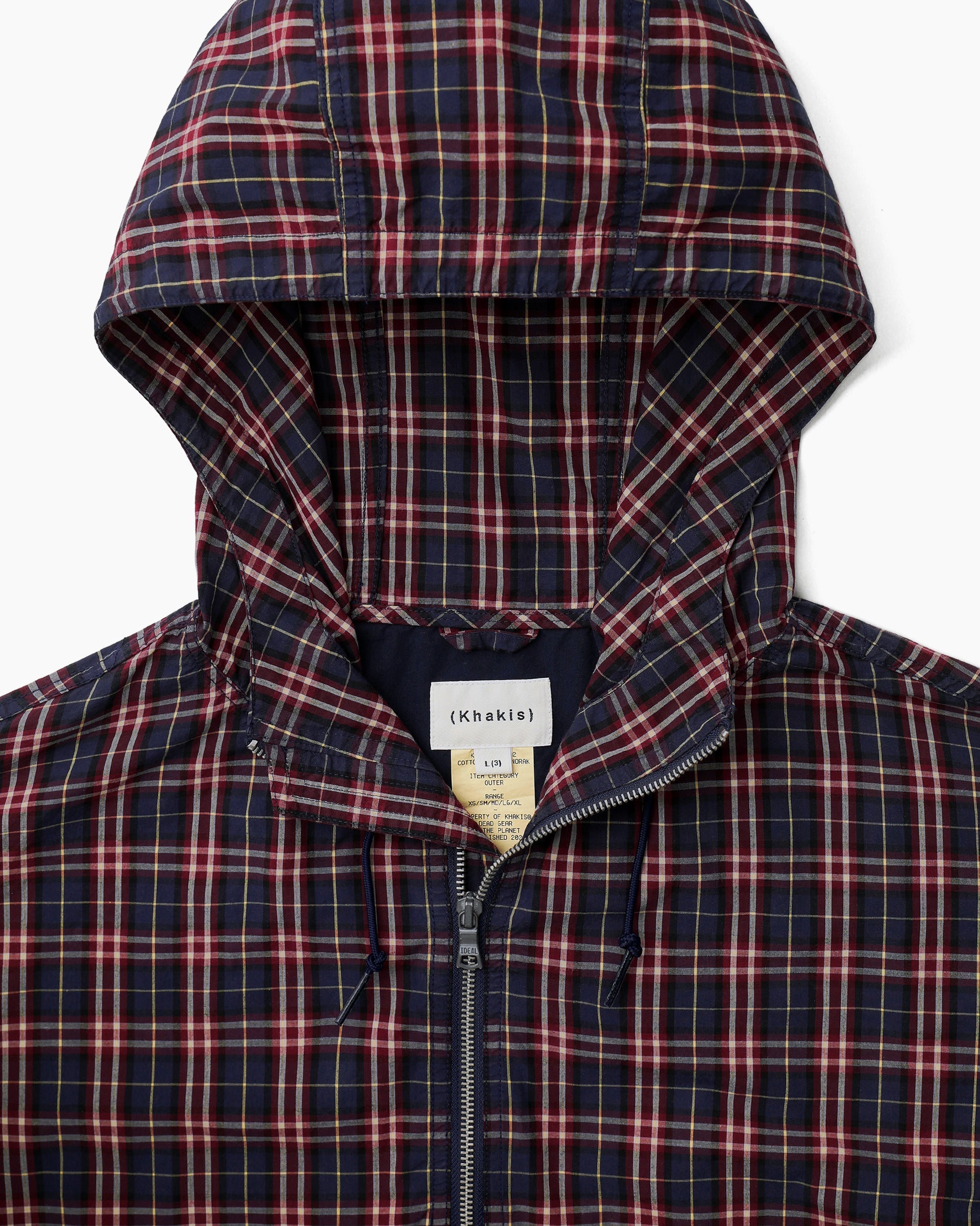 Khakis - Cotton Plaid Anorak (Red) product image 2 | TRAB K-Fashion Australia