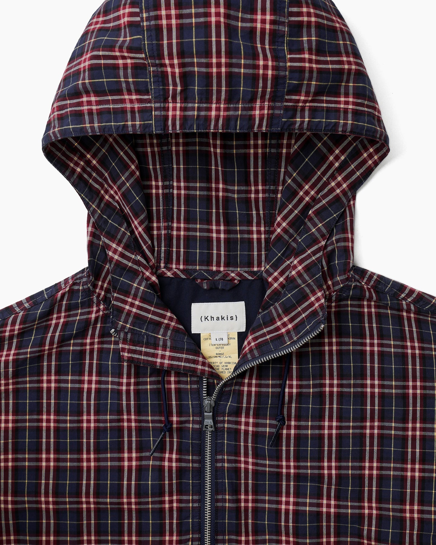 Khakis - Cotton Plaid Anorak (Red) product image 2 | TRAB K-Fashion Australia
