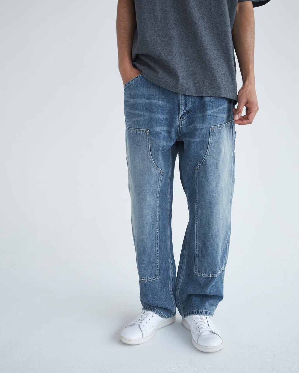 Khakis - Denim Carpenter Pant (Mid Blue) product image 9 | TRAB K-Fashion Australia